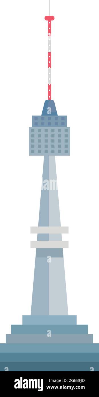 namsan Tower Wahrzeichen Stock Vektor