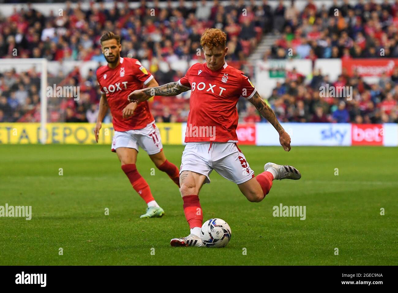 Nottingham Grossbritannien 18 August Jack Colback Aus Nottingham Forest Wahrend Des Sky Bet Championship Spiels Zwischen Nottingham Forest Und Blackburn Rovers Am City Ground Nottingham Am Mittwoch 18 August 2021 Kredit Jon Hobley