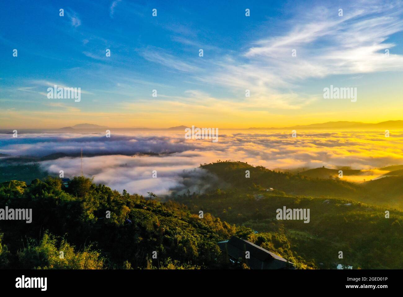 Nice Linh Quy Phap eine Pagode in der Provinz Lam Dong im Süden Vietnams Stockfoto