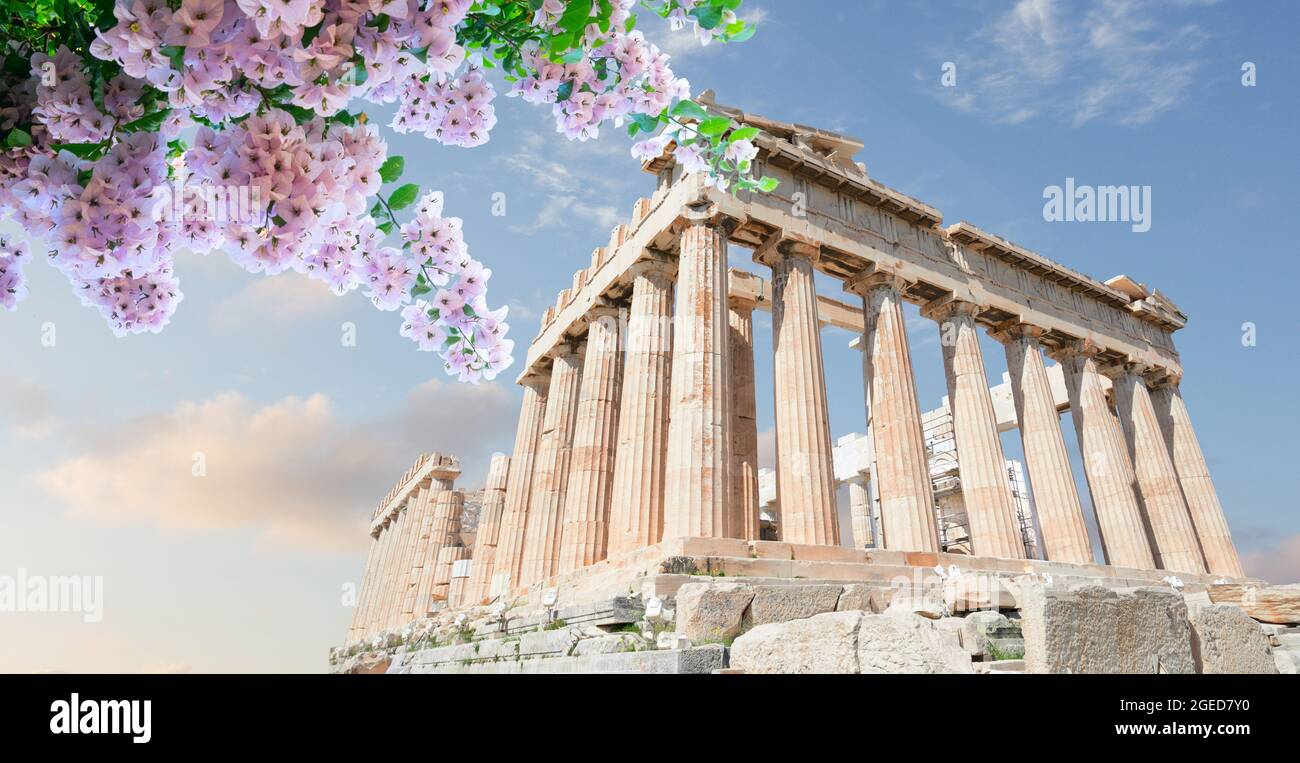 Parthenon Tempel, Athen Stockfoto