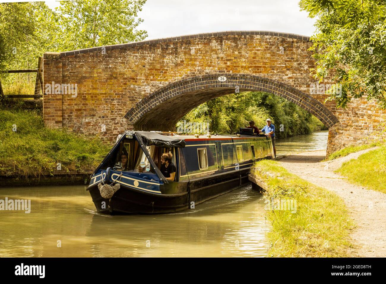 Tje Grand Union Canal, Warwickshire Stockfoto