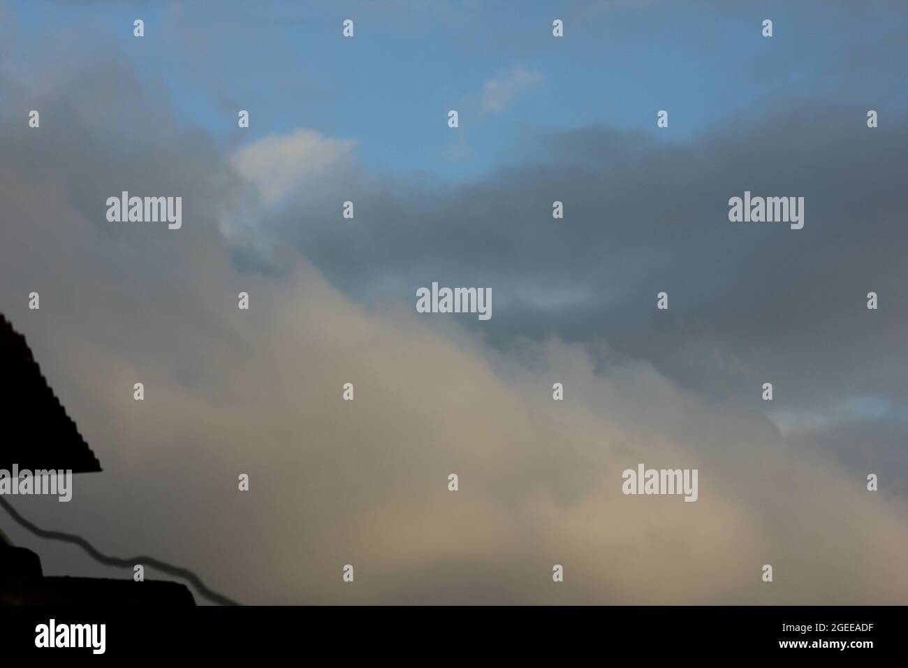 Ästhetische Wolkenansicht Stockfoto