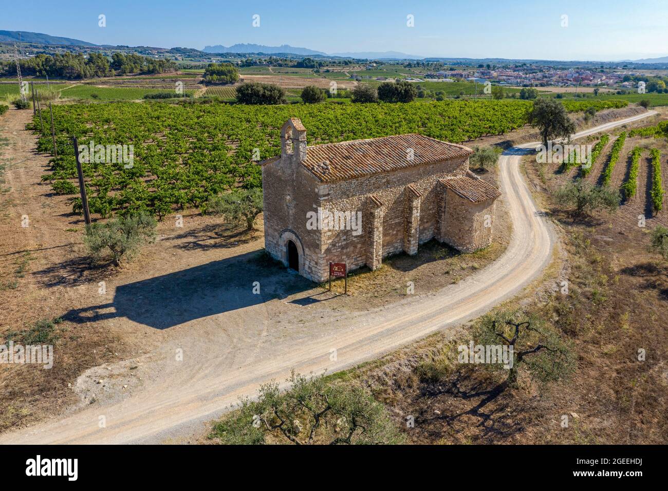 Eremitage von Sant Joan de Lledo in Sant Marti de Sarroca, Katalonien Spanien Stockfoto