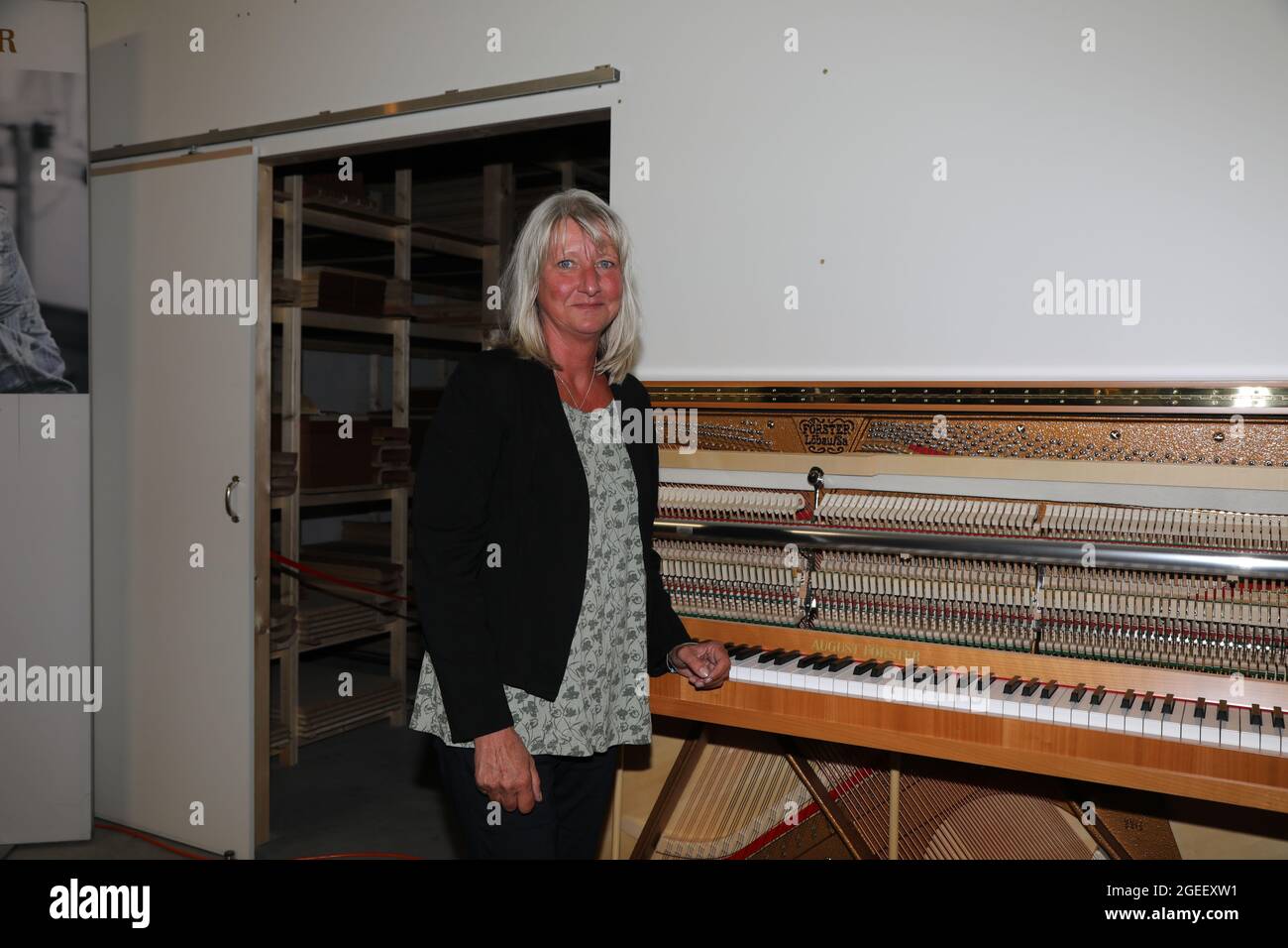 Annekatrin Förster beim Konzert 'von Löbau nach St. Petersburg' aus der Veranstaltungsreihe 'Oberlausitzer Perspektiven auf 1700 Jahre jüdisches Leben Stockfoto