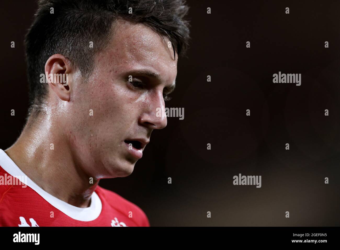 Monaco, Monaco, 17. August 2021. Aleksandr Golovin von AS Monaco während des UEFA Champions League-Spiels im Stade Louis II, Monaco. Bildnachweis sollte lauten: Jonathan Moscrop / Sportimage Stockfoto