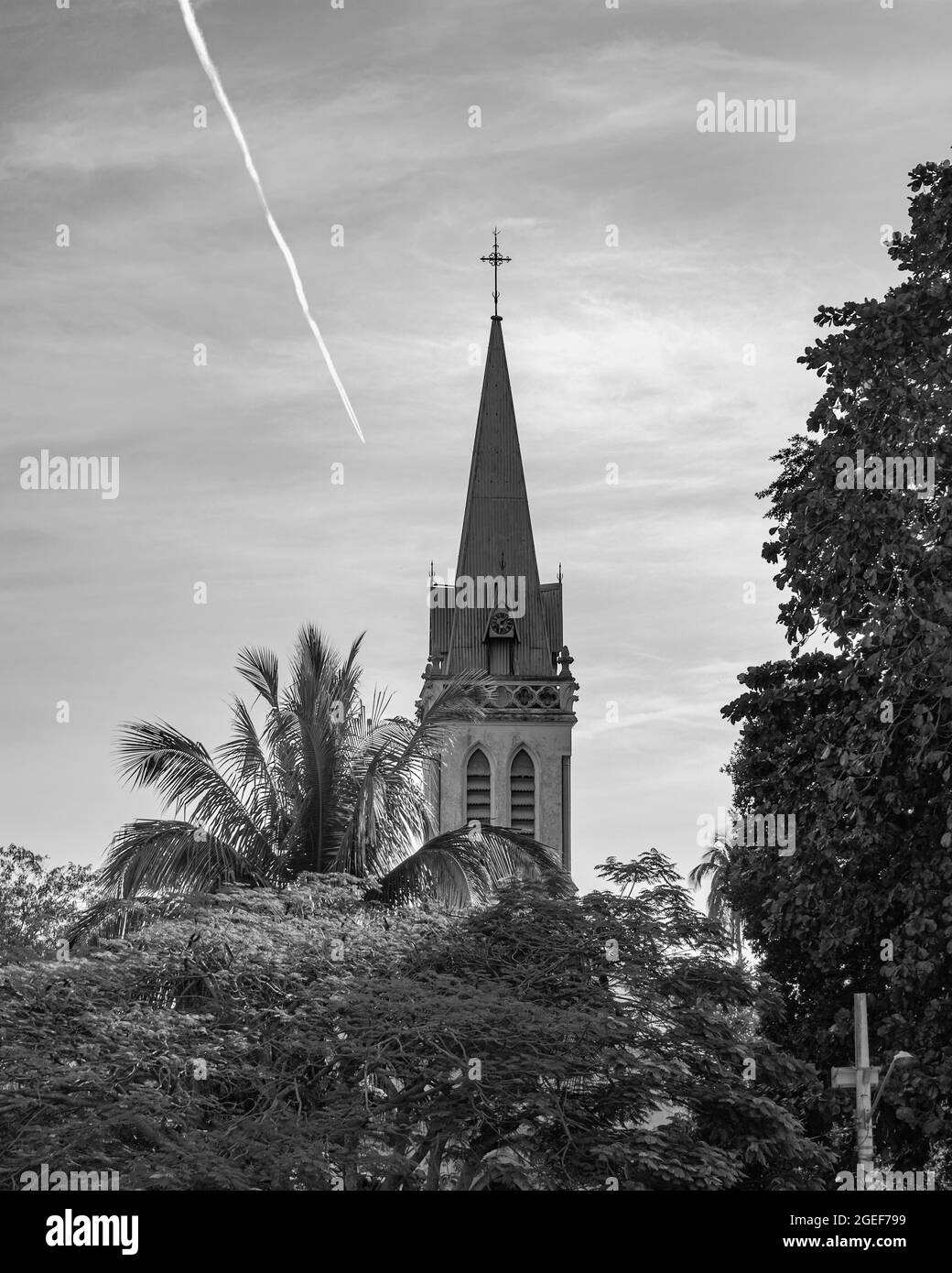 Paqueta Island, Rio de Janeiro, Brasilien - UM 2021: Typische städtische Umgebung, aus dem täglichen Leben der Nachbarschaft, aufgenommen in Paquetá Stockfoto