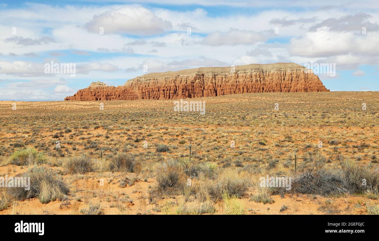 Desert and Wild Horse Butte, Utah Stockfoto