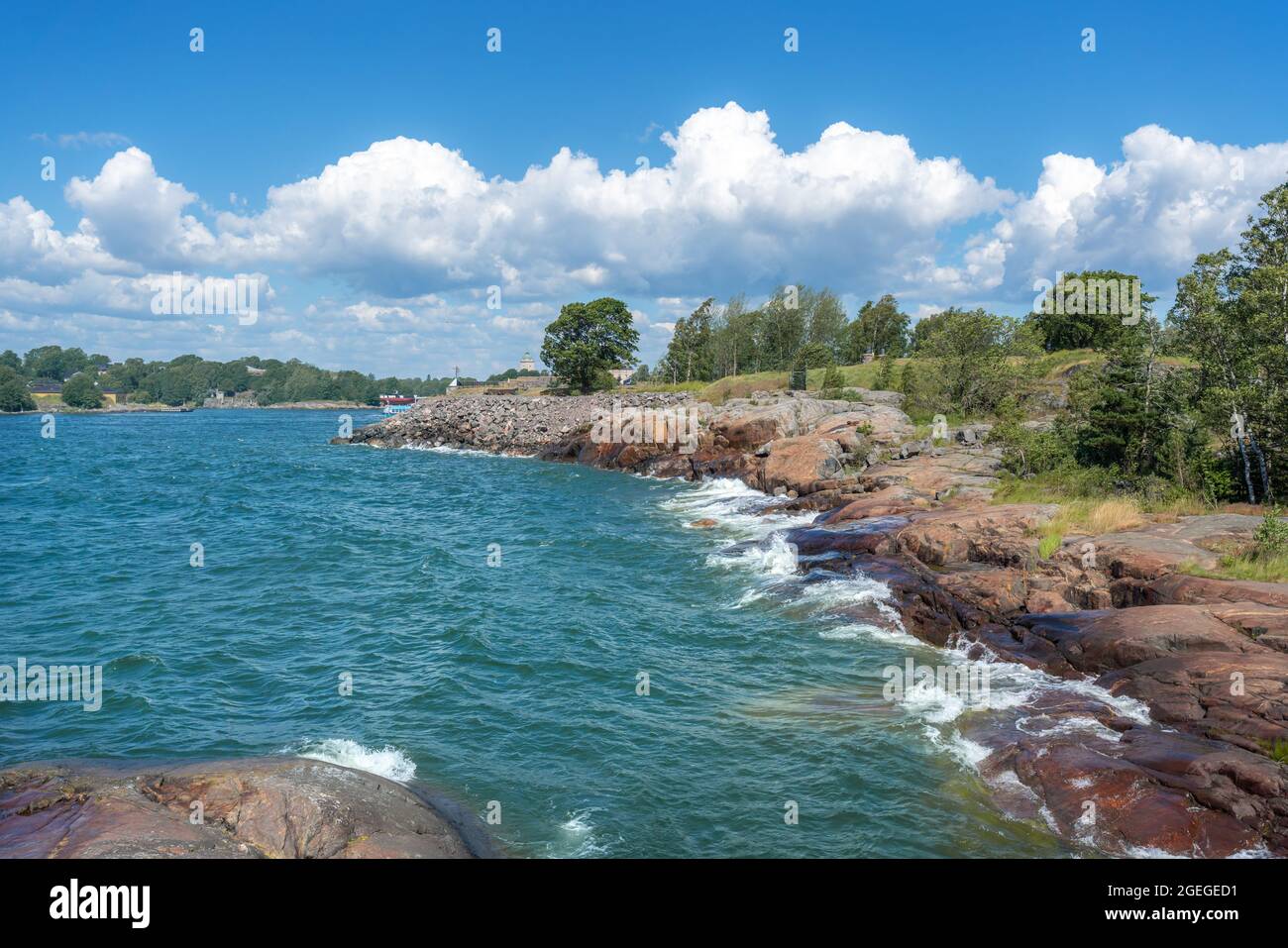 Vallisaari Island - Helsinki, Finnland Stockfoto