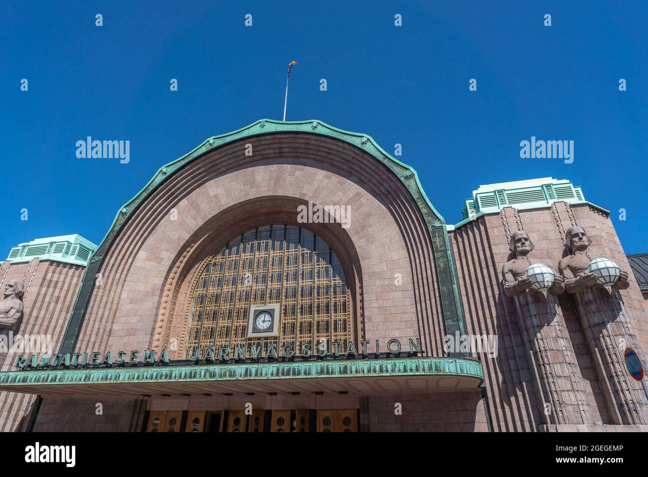 Helsinki Hauptbahnhof - Helsinki, Finnland Stockfoto