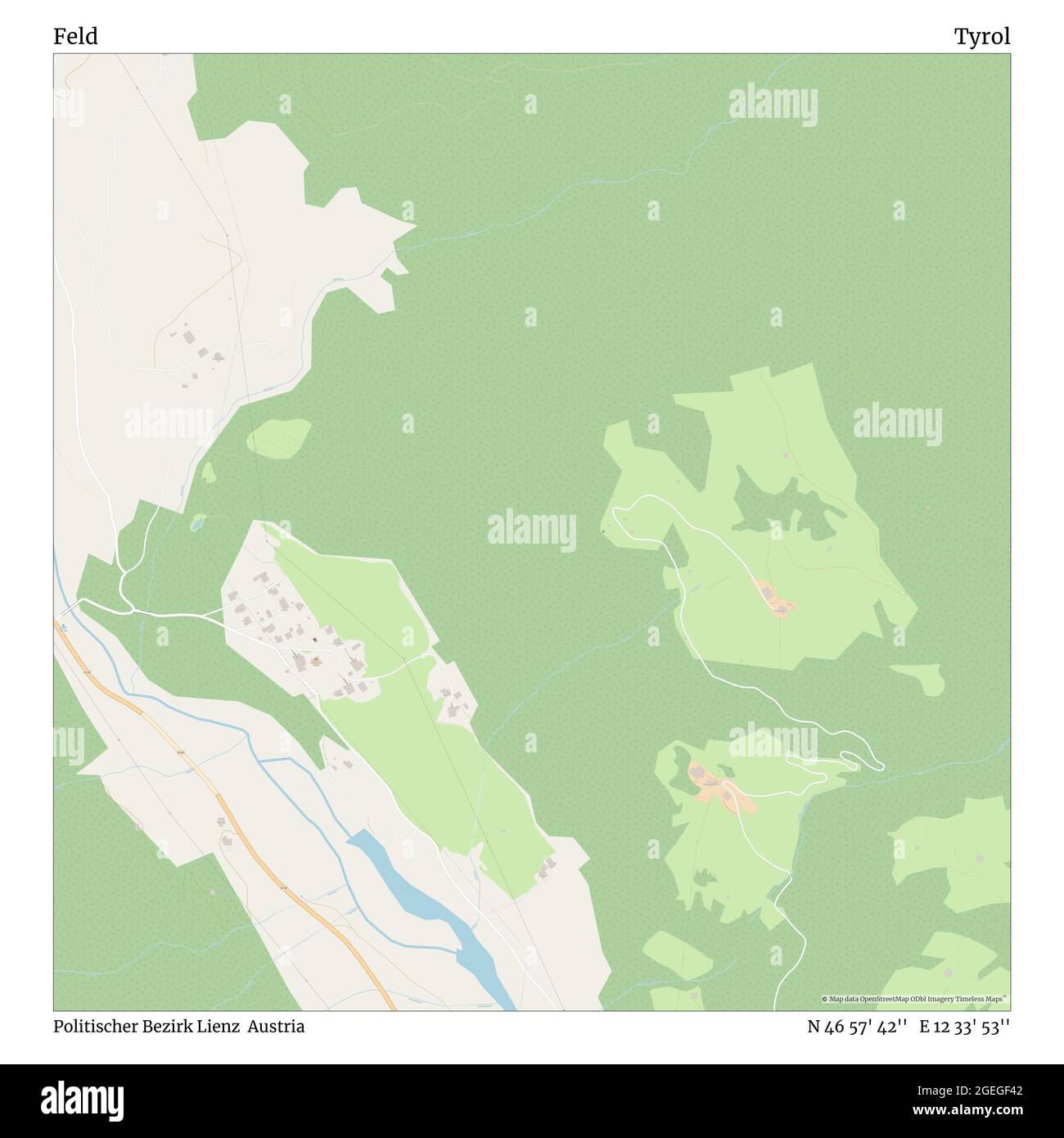 Feld, politischer Bezirk Lienz, Austria, Tyrol, N 46 57' 42'', E 12 33 ...