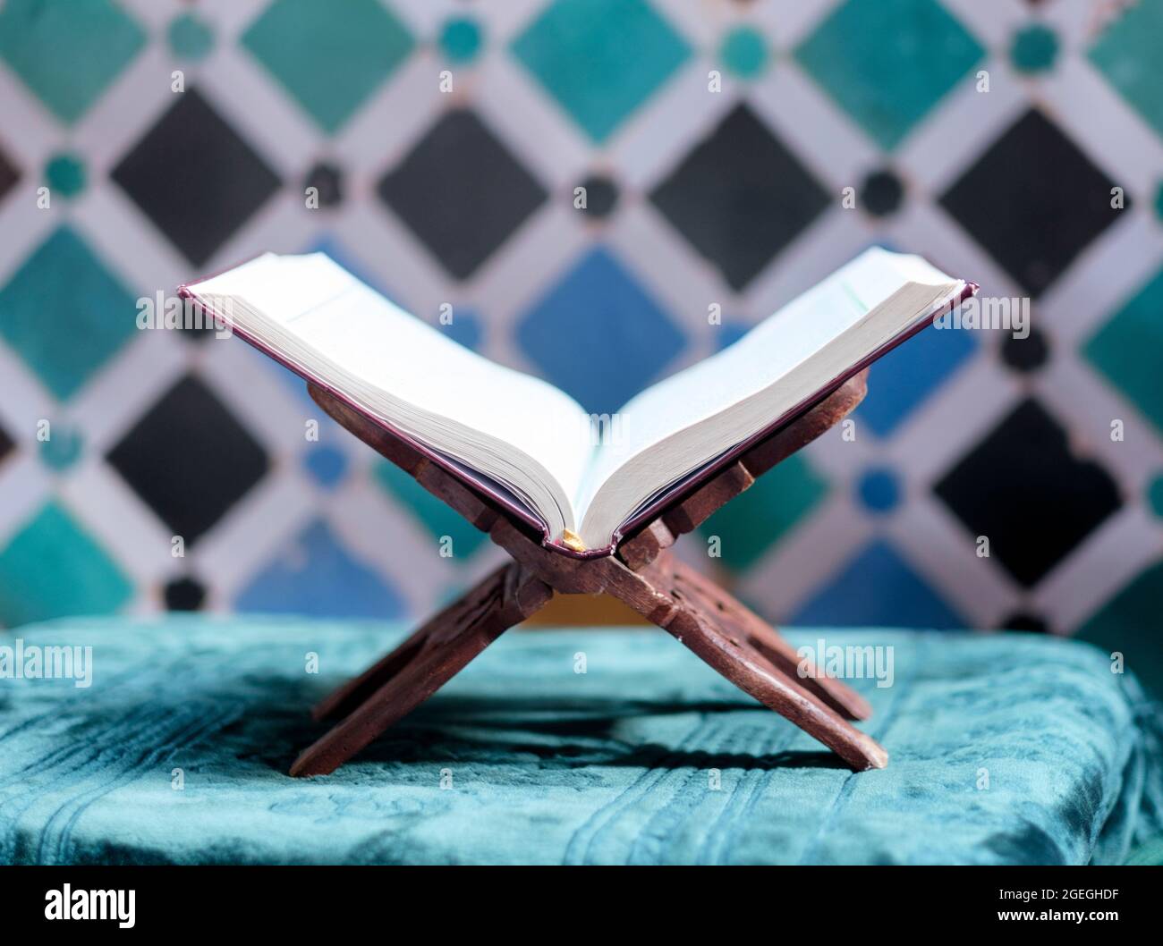 Der Koran, das heilige Buch des Islam Stockfoto