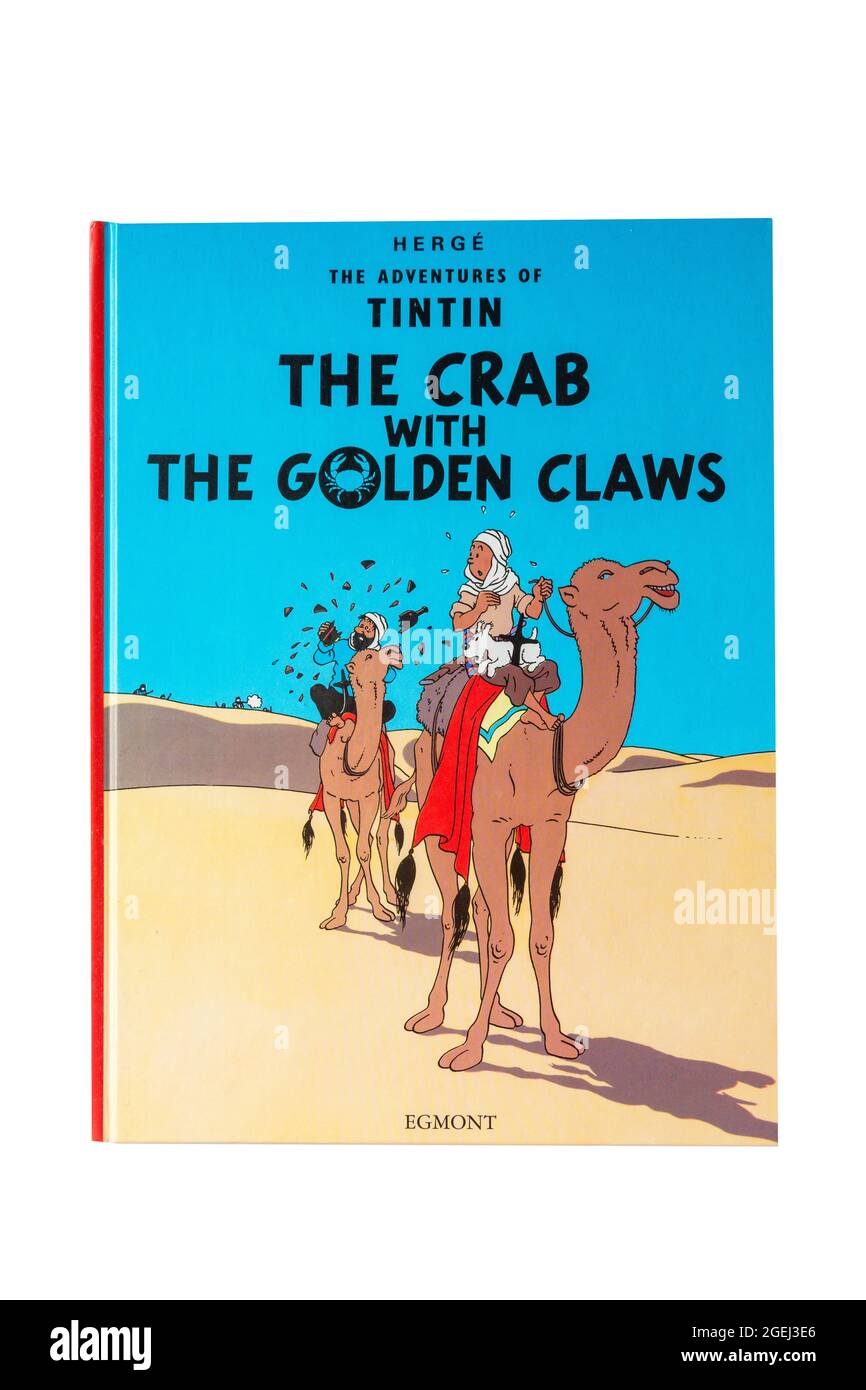 Die Abenteuer von Tintin, der Krabbe mit den goldenen Krallen Stockfoto