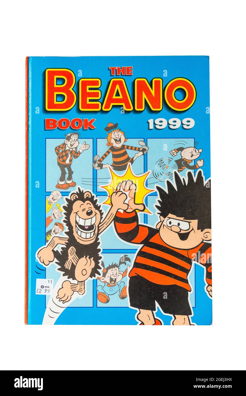Cover des Beano-Buches 1999, Greater London, England, Vereinigtes Königreich Stockfoto
