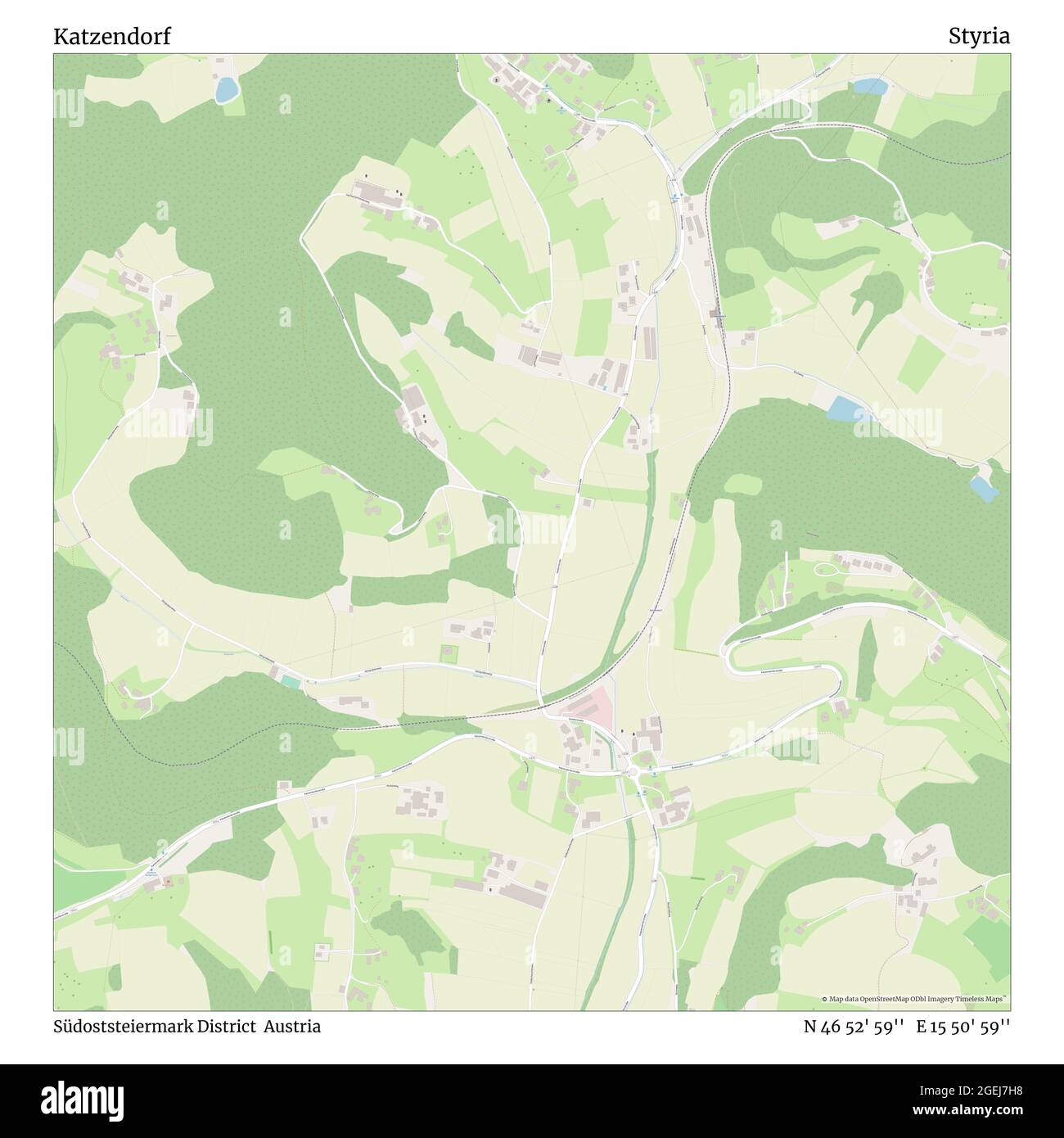 Katzendorf, Bezirk Südoststeiermark, Österreich, Steiermark, N 46 52 ...