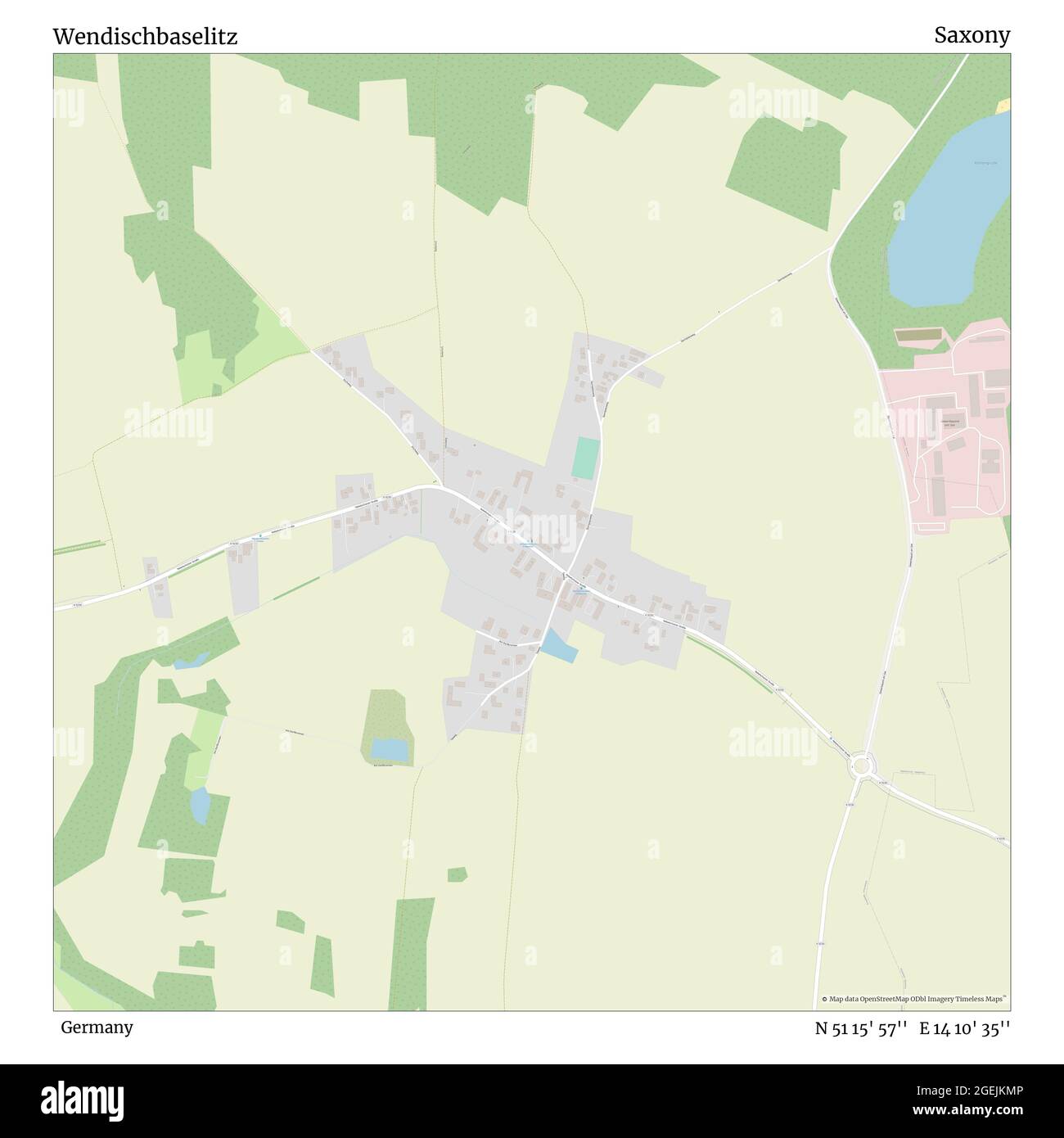 Wendischbaselitz, Deutschland, Sachsen, N 51 15' 57'', E 14 10' 35'', Karte, Timeless Map veröffentlicht 2021. Reisende, Entdecker und Abenteurer wie Florence Nightingale, David Livingstone, Ernest Shackleton, Lewis and Clark und Sherlock Holmes haben sich bei der Planung von Reisen zu den entlegensten Ecken der Welt auf Karten verlassen.Timeless Maps kartiert die meisten Orte auf der Welt und zeigt die Verwirklichung großer Träume Stockfoto