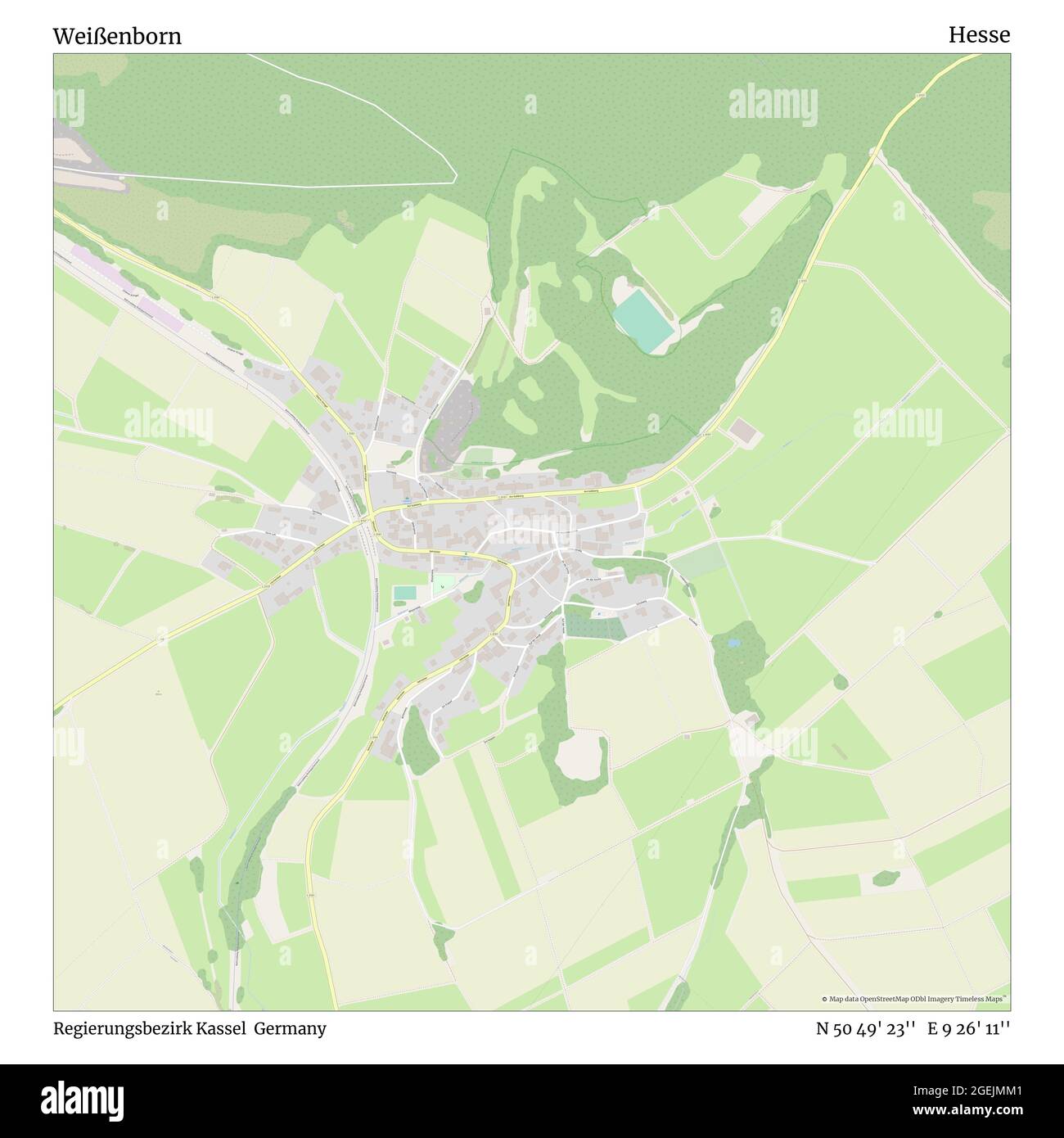Weißenborn, Regierungsbezirk Kassel, Deutschland, Hessen, N 50 49' 23