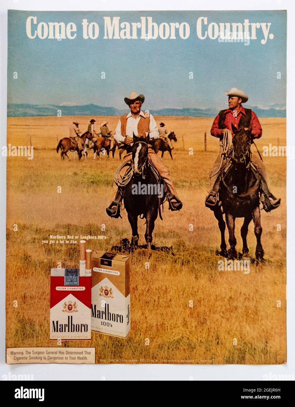 Anzeige des Vintage Life Magazine, Ausgabe vom 7. Juli 1972, USA Stockfoto