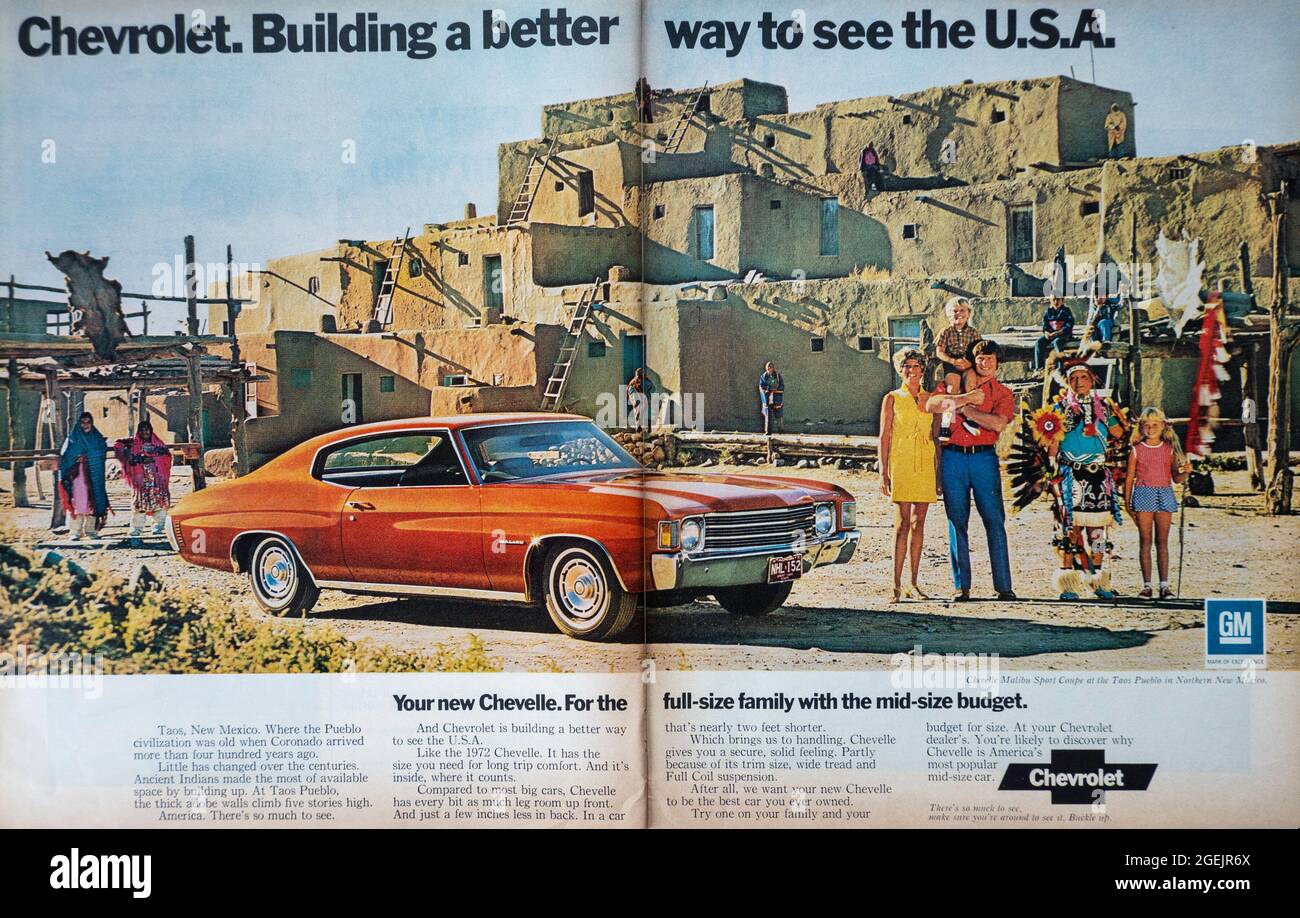 Anzeige des Vintage Life Magazine, Ausgabe vom 7. Juli 1972, USA Stockfoto