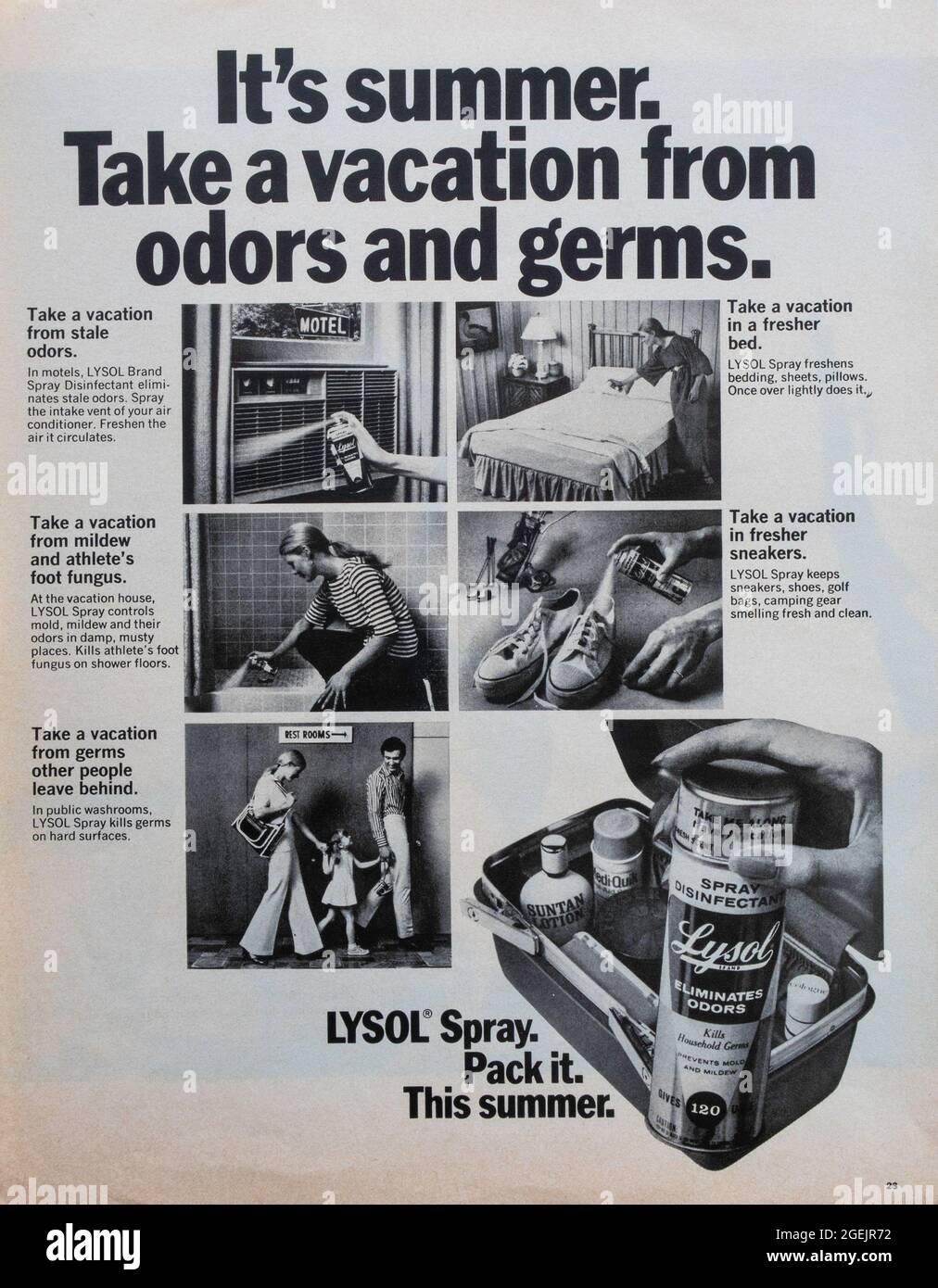 Anzeige des Vintage Life Magazine, Ausgabe vom 7. Juli 1972, USA Stockfoto