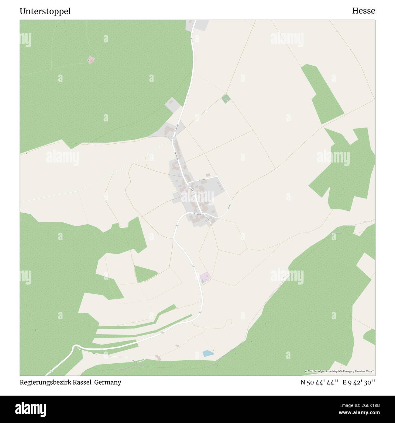 Unterstopp, Regierungsbezirk Kassel, Deutschland, Hessen, N 50 44' 44'', E 9 42' 30'', Karte, Timeless Map veröffentlicht 2021. Reisende, Entdecker und Abenteurer wie Florence Nightingale, David Livingstone, Ernest Shackleton, Lewis and Clark und Sherlock Holmes haben sich bei der Planung von Reisen zu den entlegensten Ecken der Welt auf Karten verlassen.Timeless Maps kartiert die meisten Orte auf der Welt und zeigt die Verwirklichung großer Träume Stockfoto