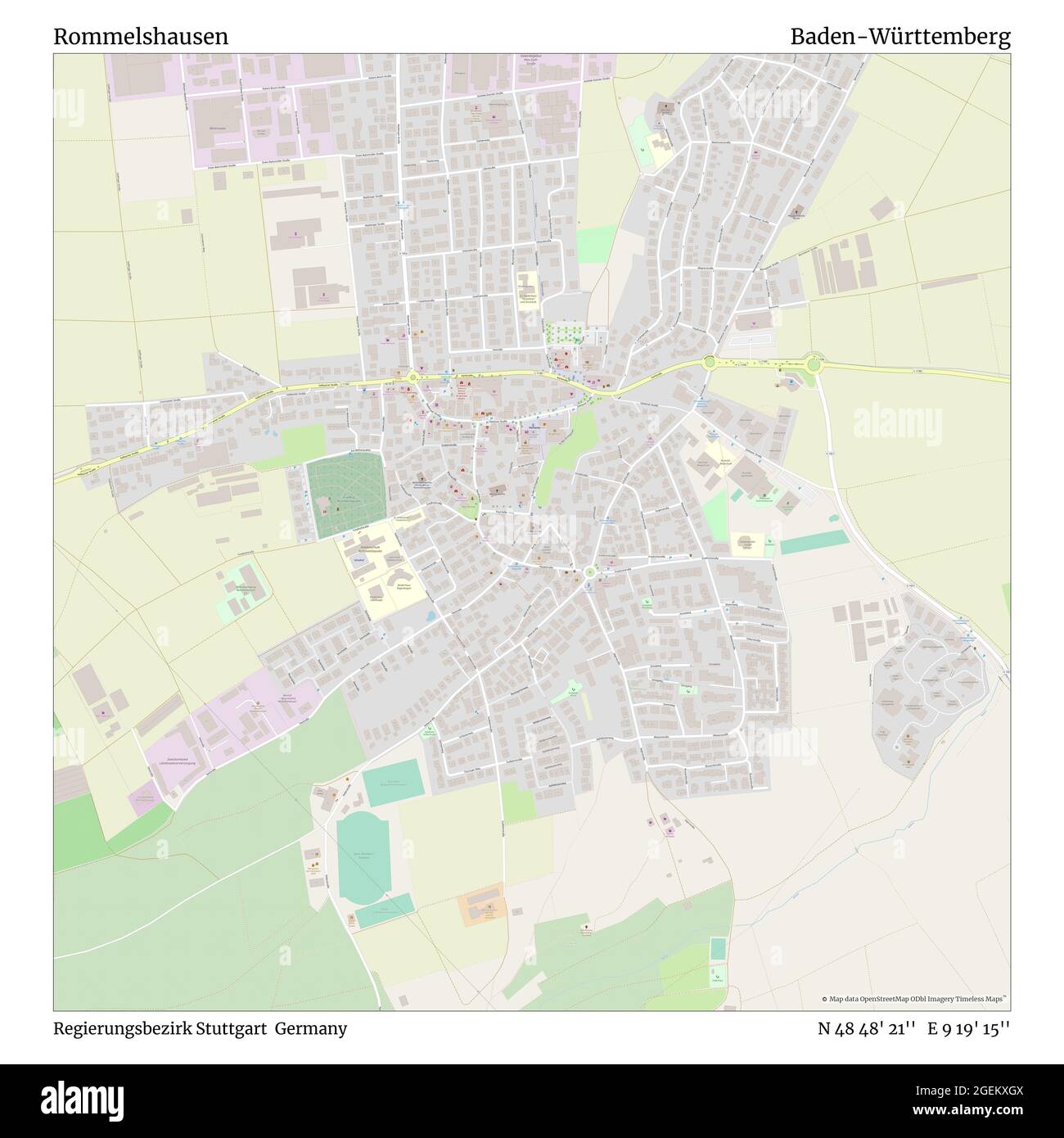 Rommelshausen, Regierungsbezirk Stuttgart, Deutschland, Baden-Württemberg, N 48 48' 21'', E 9 19 