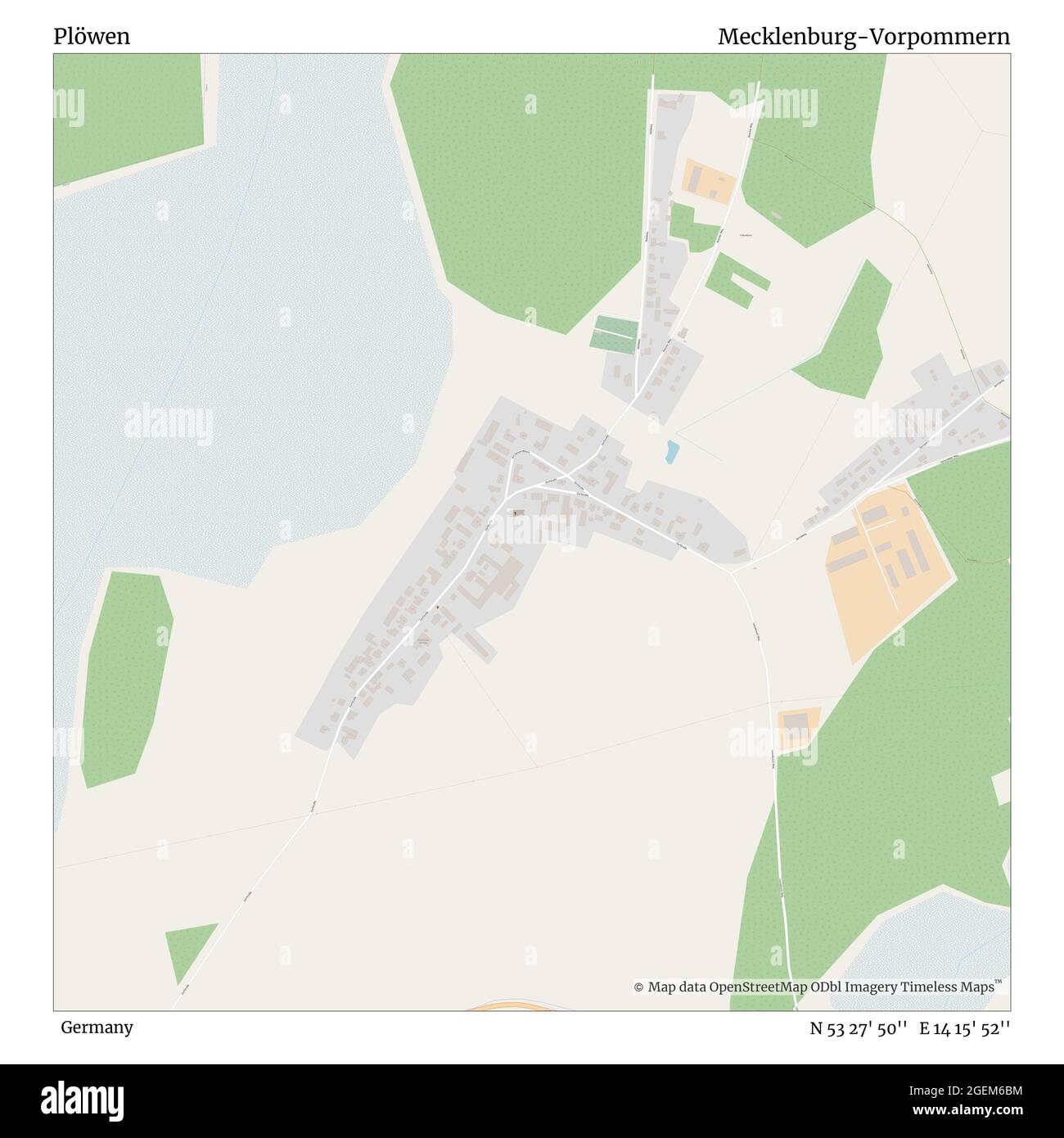 Plöwen, Deutschland, MecklenburgVorpommern, N 53 27' 50'', E 14 15' 52