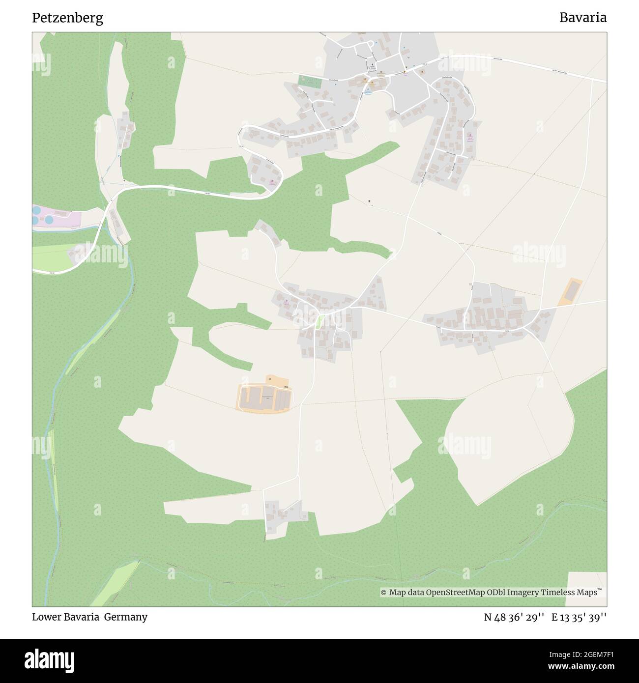 Petzenberg, Niederbayern, Deutschland, Bayern, N 48 36' 29'', E 13 35