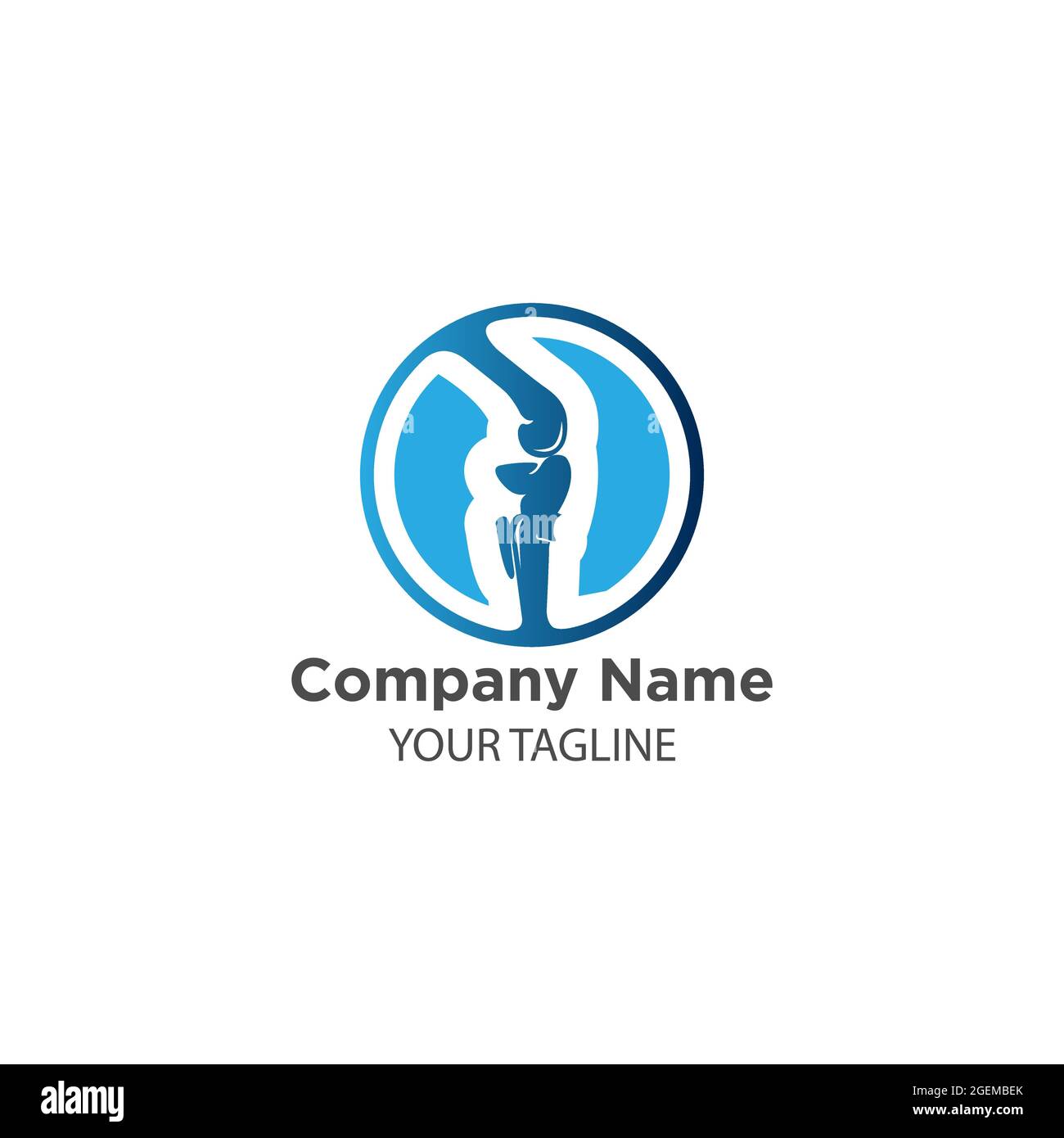 Orthopädische Gesundheit Knochen Logo Design, orthopädische Gesundheit Knochen Logo Design.EPS 10 Stock Vektor