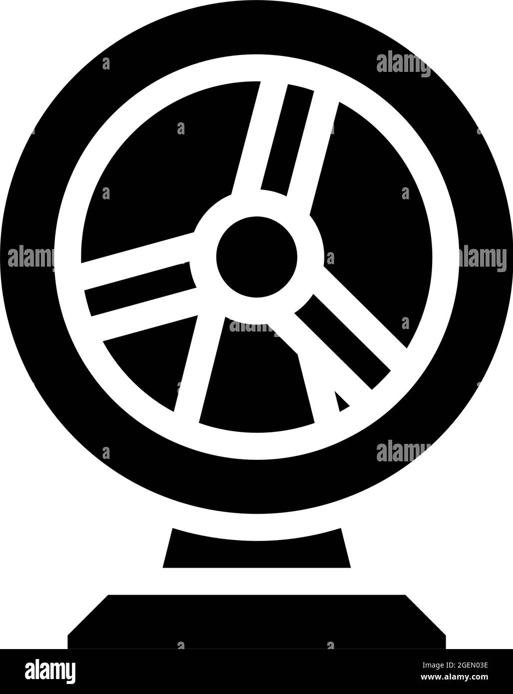 Hamster Rad Haustier Spielzeug Glyphe Symbol Vektor Illustration Stock Vektor