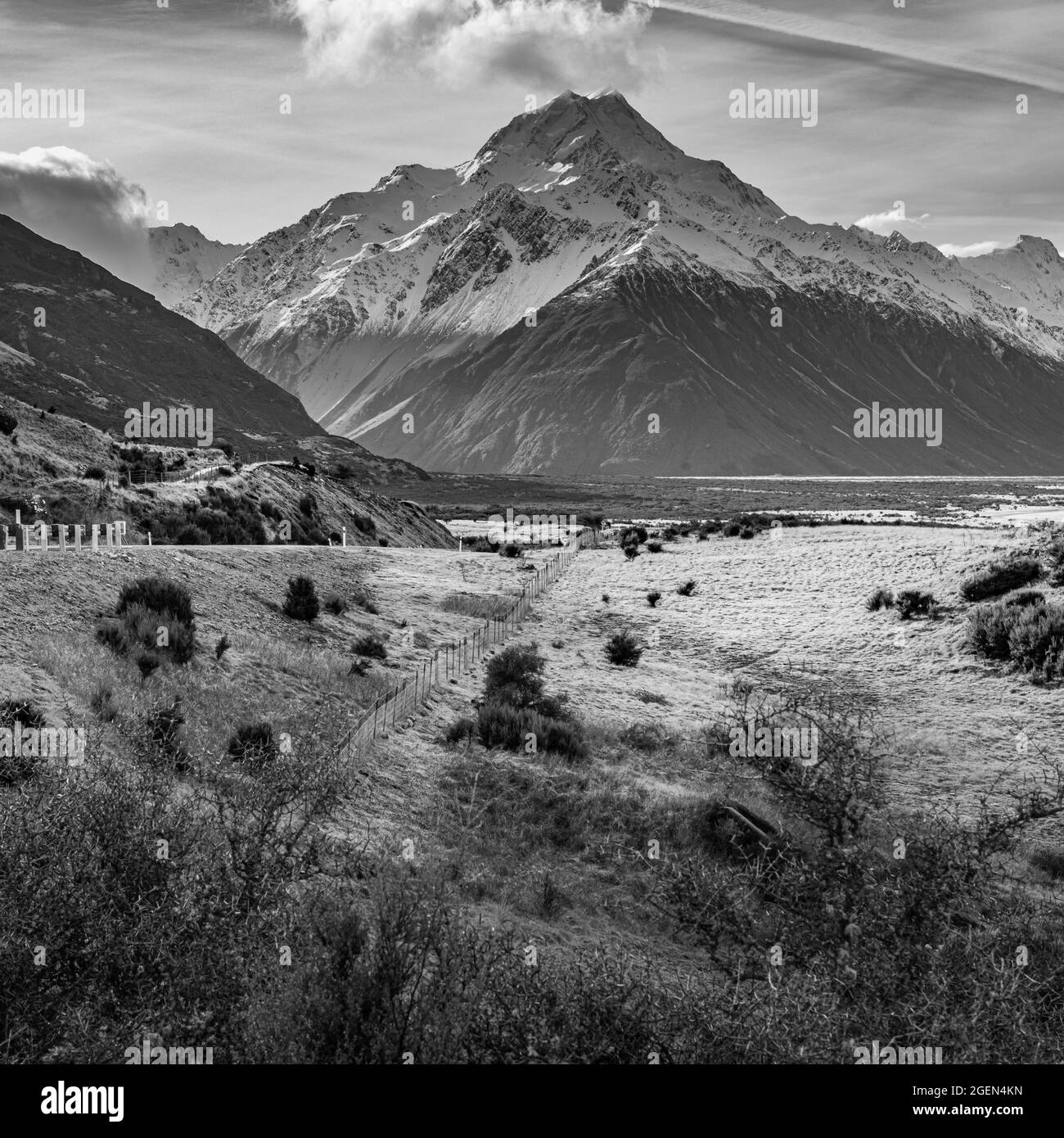 Aoraki Mt Cook, Neuseeland Stockfoto