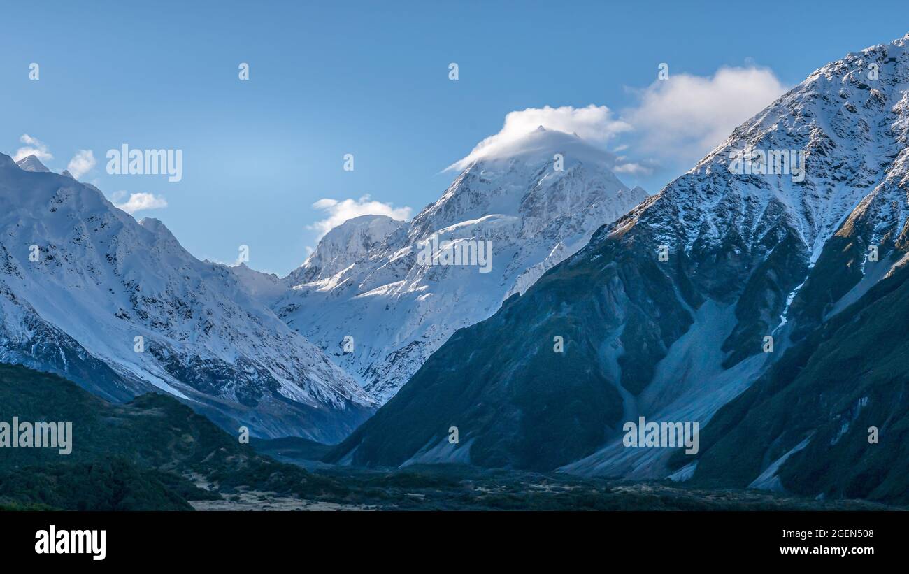 Aoraki Mt Cook, Neuseeland Stockfoto