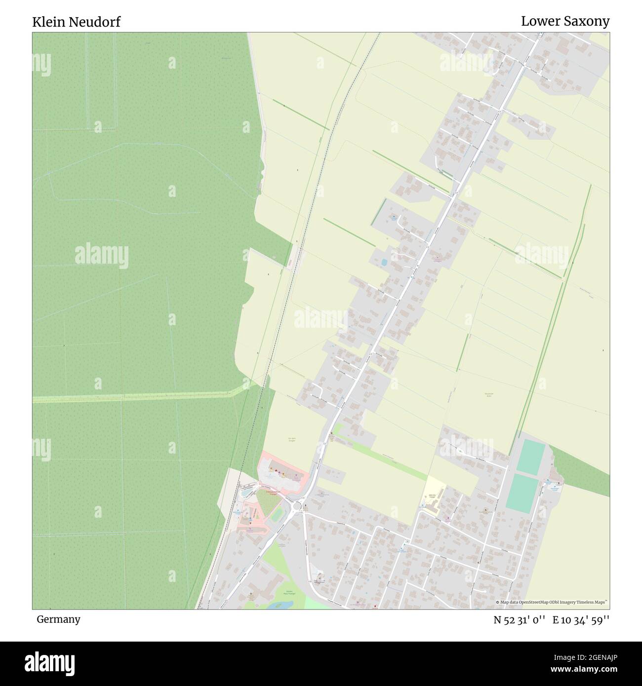 Klein Neudorf, Deutschland, Niedersachsen, N 52 31' 0'', E 10 34' 59'', map, Timeless Map veröffentlicht im Jahr 2021. Reisende, Entdecker und Abenteurer wie Florence Nightingale, David Livingstone, Ernest Shackleton, Lewis and Clark und Sherlock Holmes haben sich bei der Planung von Reisen zu den entlegensten Ecken der Welt auf Karten verlassen.Timeless Maps kartiert die meisten Orte auf der Welt und zeigt die Verwirklichung großer Träume Stockfoto