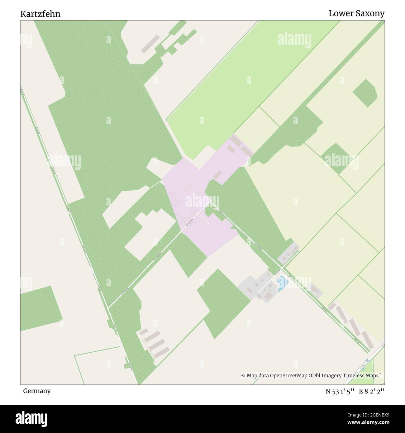 Kartzfehn, Deutschland, Niedersachsen, N 53 1' 5'', E 8 2' 2'', Karte, Timeless Map veröffentlicht 2021. Reisende, Entdecker und Abenteurer wie Florence Nightingale, David Livingstone, Ernest Shackleton, Lewis and Clark und Sherlock Holmes haben sich bei der Planung von Reisen zu den entlegensten Ecken der Welt auf Karten verlassen.Timeless Maps kartiert die meisten Orte auf der Welt und zeigt die Verwirklichung großer Träume Stockfoto