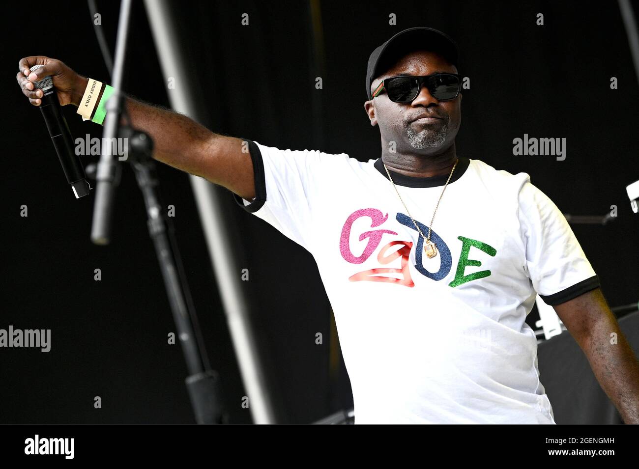 New York City, USA. August 2021. Rapper Havoc von Mobb Deep tritt bei der NYC Homecoming Concert-Reihe im Forest Hills Stadium im New Yorker Stadtteil Queens, NY, am 20. August 2021 auf. (Anthony Behar/Sipa USA) Quelle: SIPA USA/Alamy Live News Stockfoto