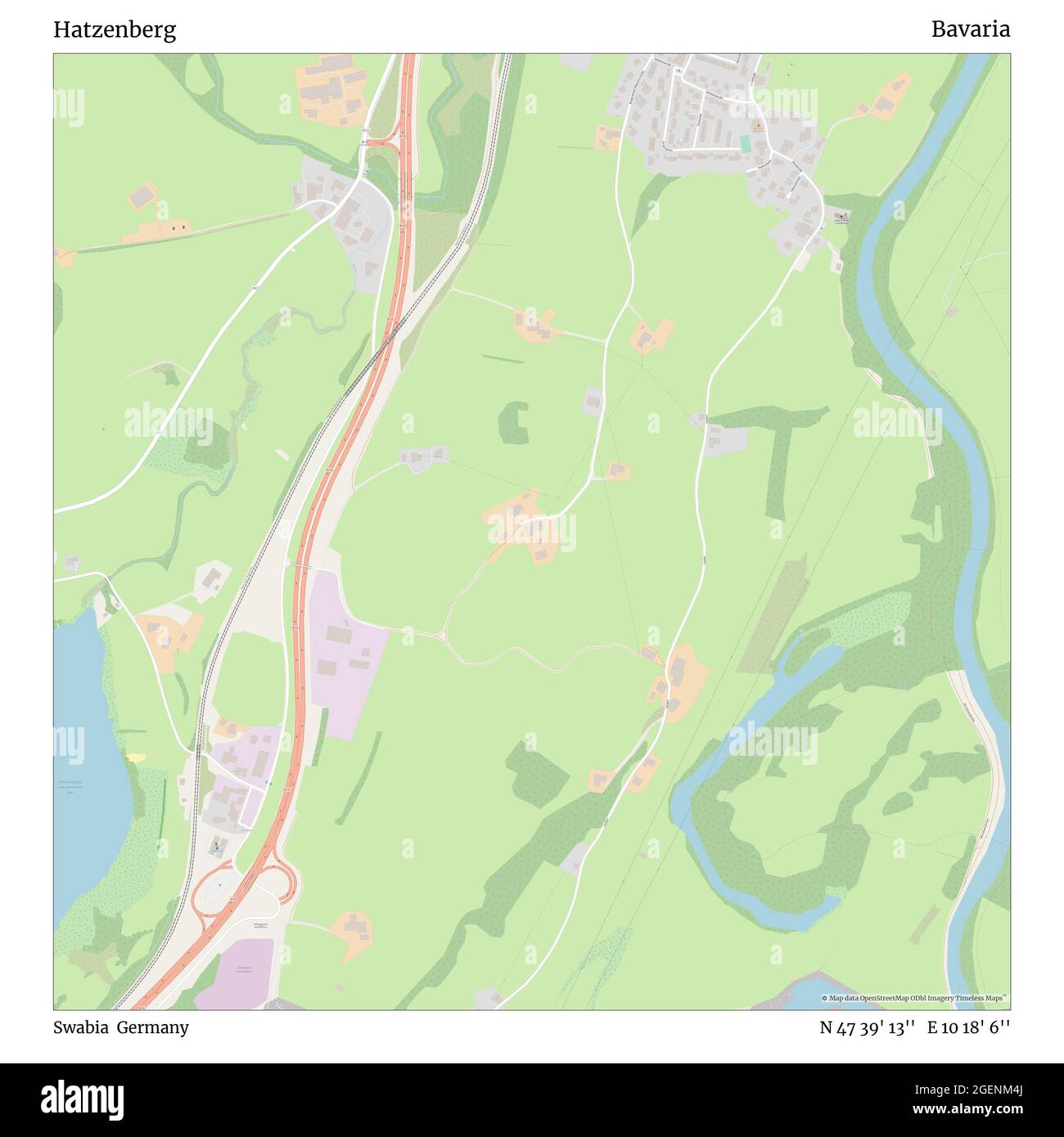 Hatzenberg, Schwaben, Deutschland, Bayern, N 47 39' 13'', E 10 18' 6 ...