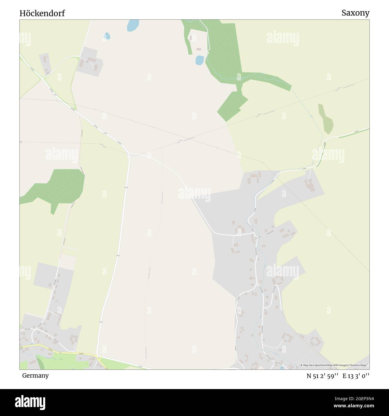 Höckendorf, Deutschland, Sachsen, N 51 2' 59'', E 13 3' 0'', Karte, Timeless Map veröffentlicht im Jahr 2021. Reisende, Entdecker und Abenteurer wie Florence Nightingale, David Livingstone, Ernest Shackleton, Lewis and Clark und Sherlock Holmes haben sich bei der Planung von Reisen zu den entlegensten Ecken der Welt auf Karten verlassen.Timeless Maps kartiert die meisten Orte auf der Welt und zeigt die Verwirklichung großer Träume Stockfoto