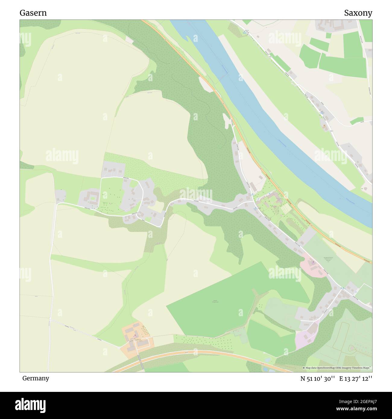 Gasern, Deutschland, Sachsen, N 51 10' 30'', E 13 27' 12'', Karte, Timeless Map veröffentlicht 2021. Reisende, Entdecker und Abenteurer wie Florence Nightingale, David Livingstone, Ernest Shackleton, Lewis and Clark und Sherlock Holmes haben sich bei der Planung von Reisen zu den entlegensten Ecken der Welt auf Karten verlassen.Timeless Maps kartiert die meisten Orte auf der Welt und zeigt die Verwirklichung großer Träume Stockfoto