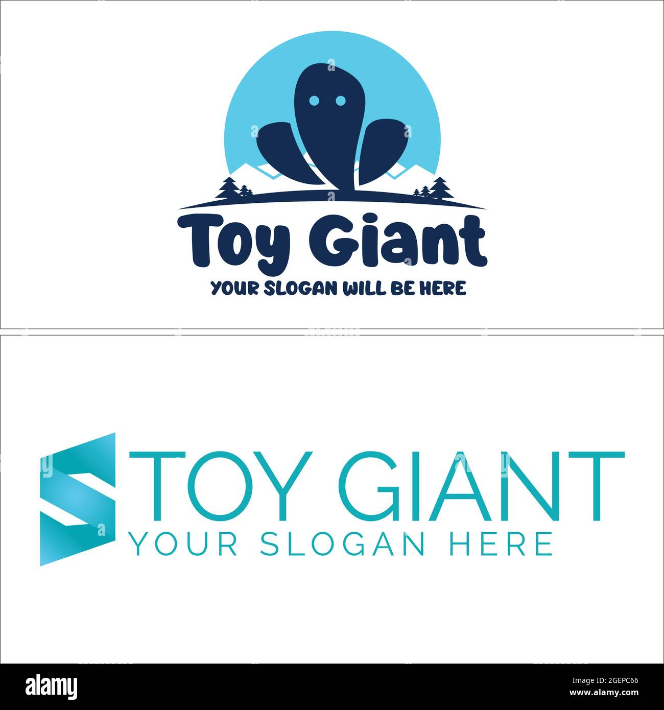 Spielzeug Kinder Freizeit produzieren Logo-Design Stock-Vektorgrafik - Alamy