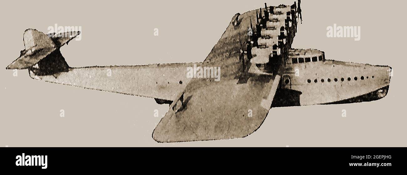 FRÜHE TAGE DER LUFTFAHRT - das deutsche Wasserflugzeug Do X (das größte der Welt im Jahr 1931). Das in Deutschland gebaute Dornier do X war zum Zeitpunkt seiner Errichtung das größte, schwerste und leistungsstärkste Flugboot der Welt. Es wurde 1924 von Claude Dornier konzipiert und schließlich 1929 erbaut. Stockfoto