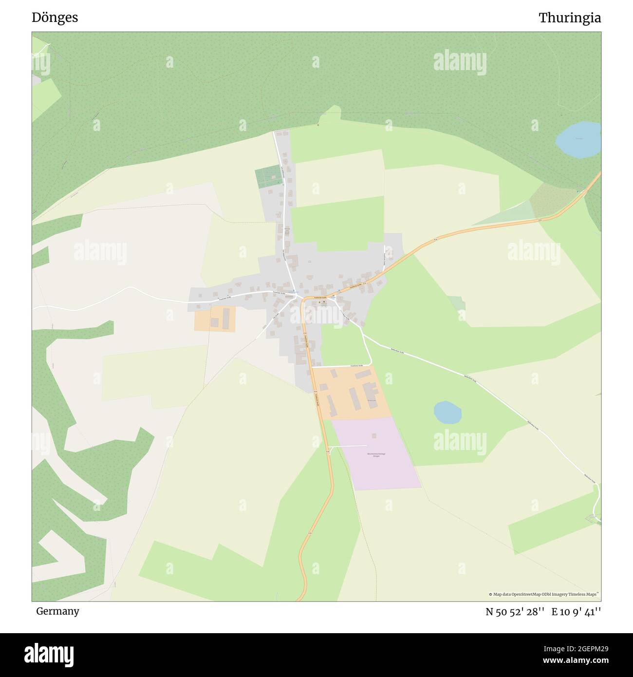 Dönges, Deutschland, Thüringen, N 50 52' 28'', E 10 9' 41'', Karte, Timeless Map veröffentlicht 2021. Reisende, Entdecker und Abenteurer wie Florence Nightingale, David Livingstone, Ernest Shackleton, Lewis and Clark und Sherlock Holmes haben sich bei der Planung von Reisen zu den entlegensten Ecken der Welt auf Karten verlassen.Timeless Maps kartiert die meisten Orte auf der Welt und zeigt die Verwirklichung großer Träume Stockfoto