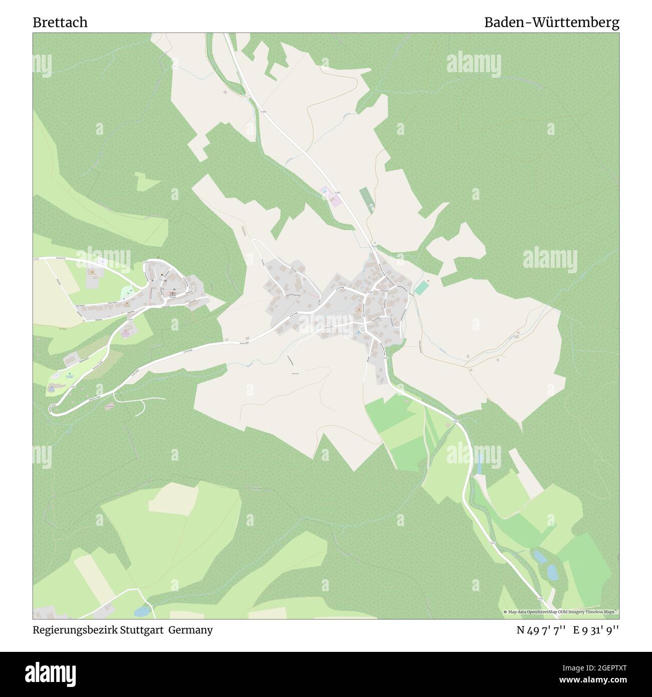 Brettach, Regierungsbezirk Stuttgart, Deutschland, BadenWürttemberg, N