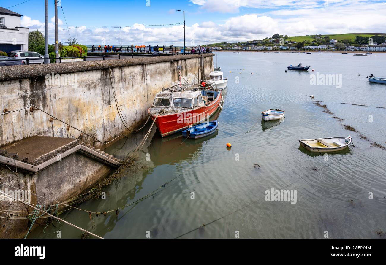 Der Quay (1845) in Appledore, in der Nähe von Bideford, von der Marine Parade aus gesehen. Appledore, Devon, Großbritannien. Stockfoto