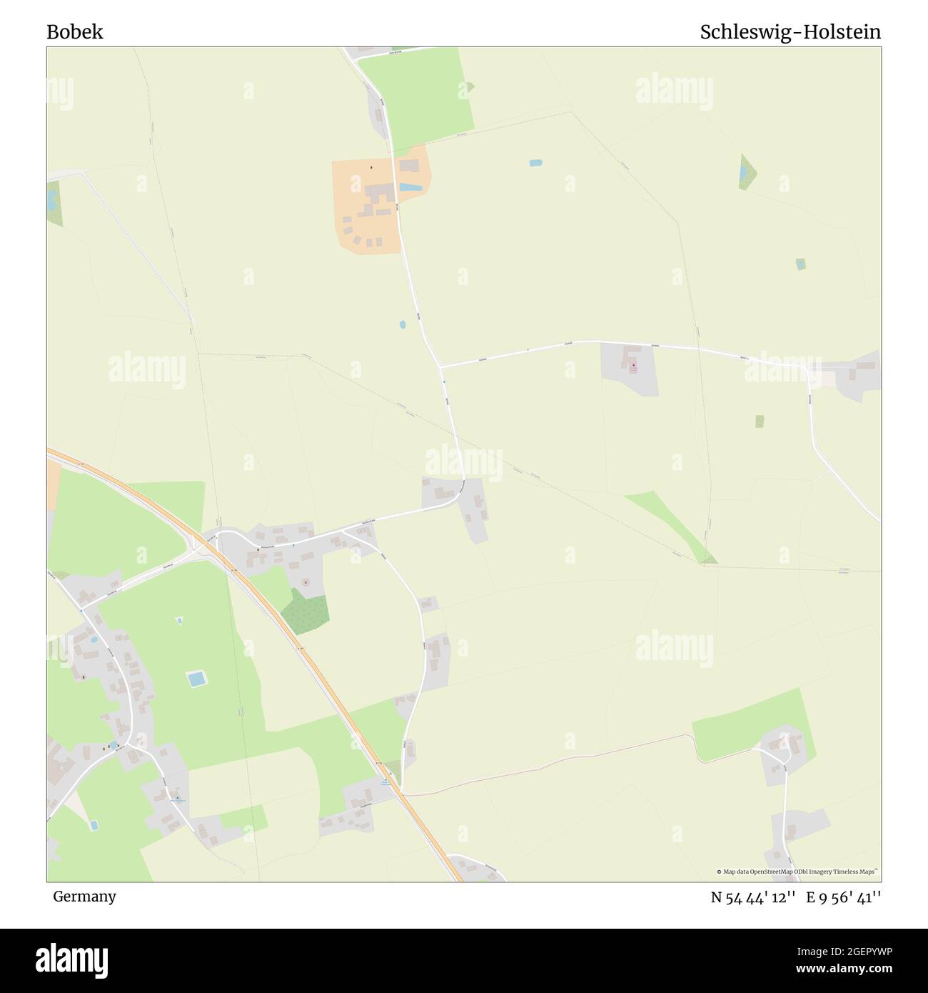 Bobek, Deutschland, Schleswig-Holstein, N 54 44' 12'', E 9 56' 41'', Karte, Timeless Map veröffentlicht 2021. Reisende, Entdecker und Abenteurer wie Florence Nightingale, David Livingstone, Ernest Shackleton, Lewis and Clark und Sherlock Holmes haben sich bei der Planung von Reisen zu den entlegensten Ecken der Welt auf Karten verlassen.Timeless Maps kartiert die meisten Orte auf der Welt und zeigt die Verwirklichung großer Träume Stockfoto