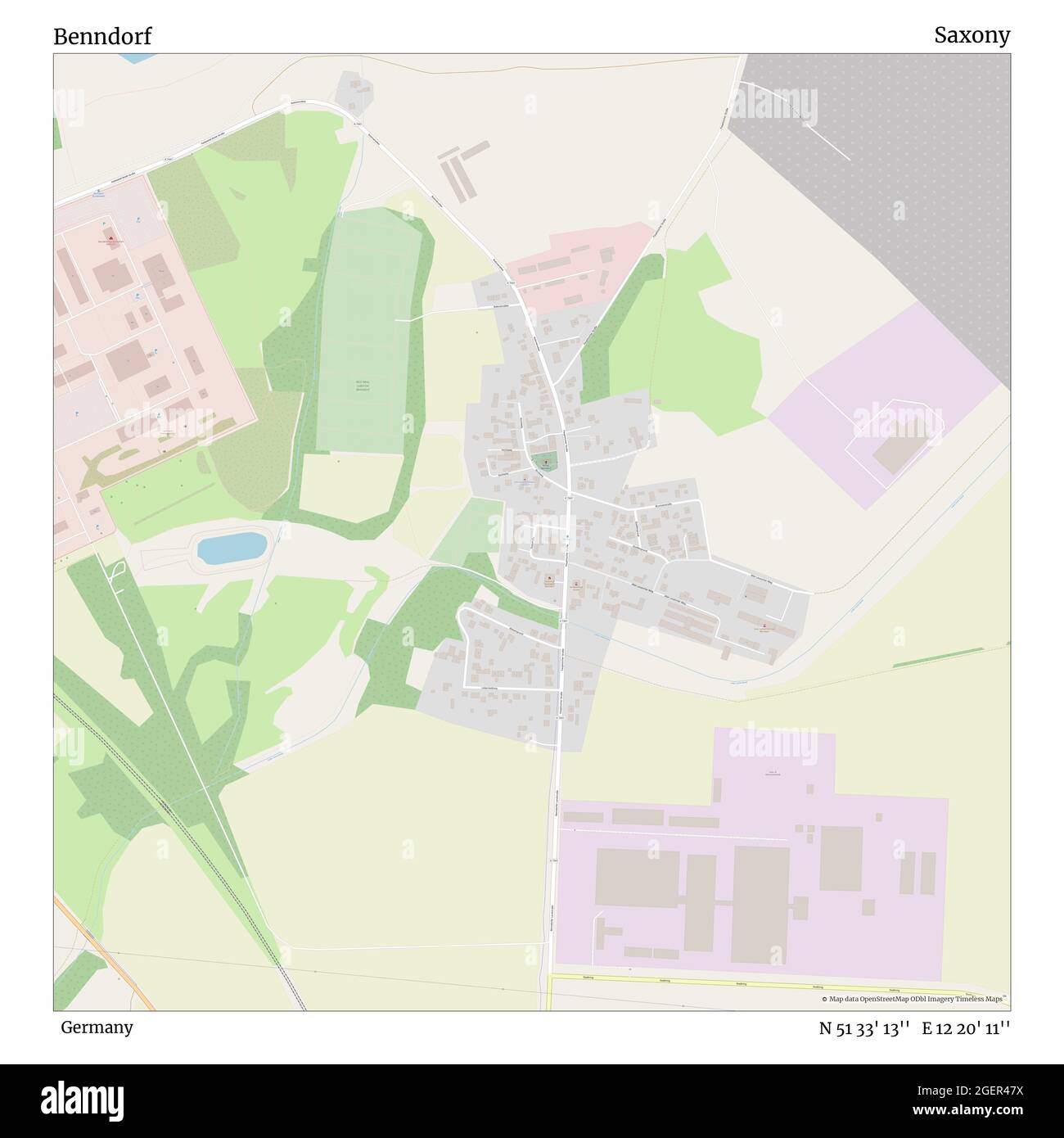 Benndorf, Deutschland, Sachsen, N 51 33' 13'', E 12 20' 11'', Karte, Timeless Map veröffentlicht 2021. Reisende, Entdecker und Abenteurer wie Florence Nightingale, David Livingstone, Ernest Shackleton, Lewis and Clark und Sherlock Holmes haben sich bei der Planung von Reisen zu den entlegensten Ecken der Welt auf Karten verlassen.Timeless Maps kartiert die meisten Orte auf der Welt und zeigt die Verwirklichung großer Träume Stockfoto