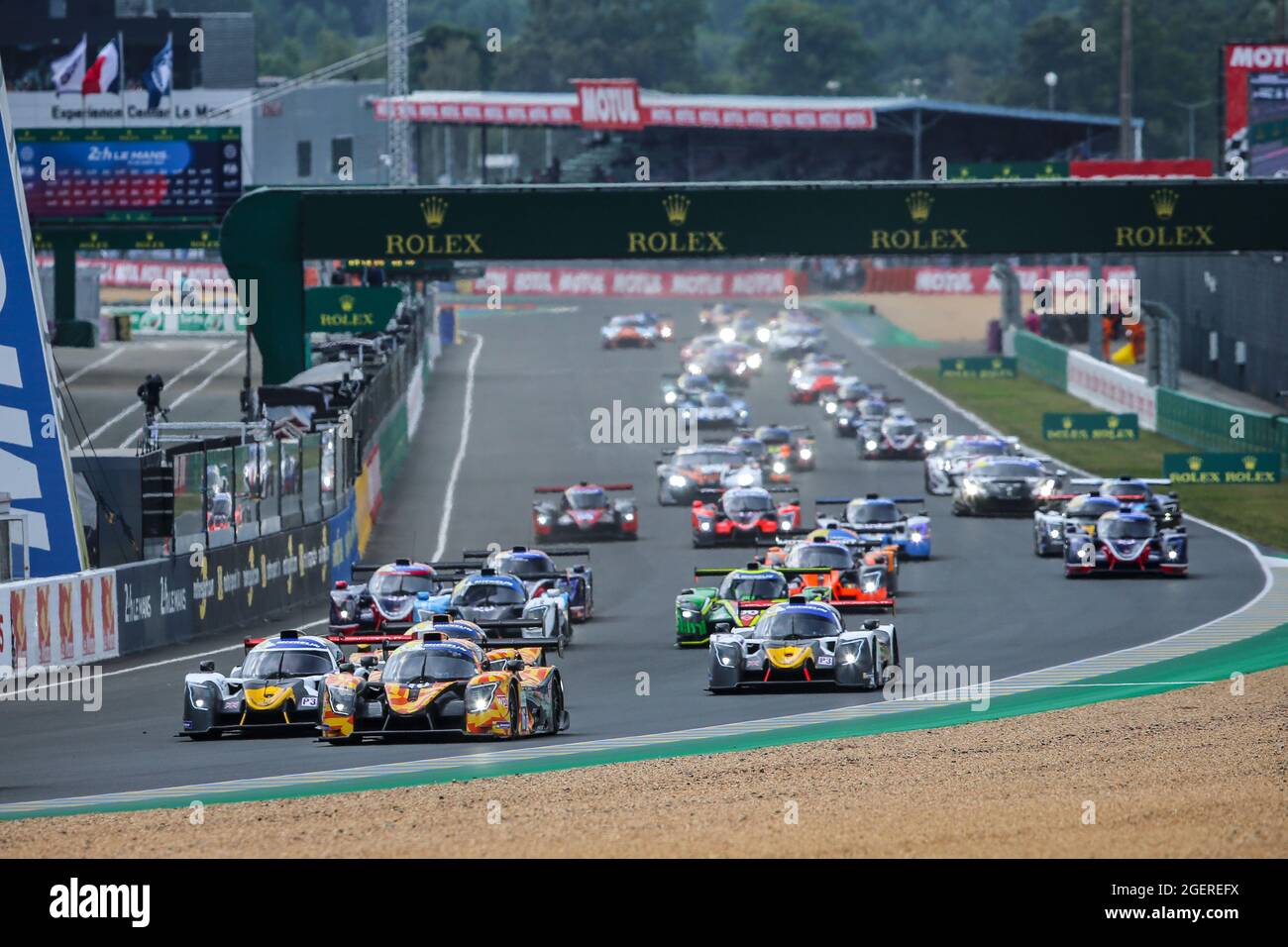 Le Mans, Frankreich. August 2021. 16 Lehmann Sacha (Fra), Luthen Matthias (ger), Team Virage, Nielsen Racing, Ligier JS P320 - Nissan, Action, Start während der 2021 Road to Le Mans, 4. Runde des 2021 Michelin Le Mans Cup auf dem Circuit des 24 Heures du Mans, vom 18. Bis 21. August, 2021 in Le Mans, Frankreich - Foto Joao Filipe / DPPI Credit: DPPI Media/Alamy Live News Stockfoto