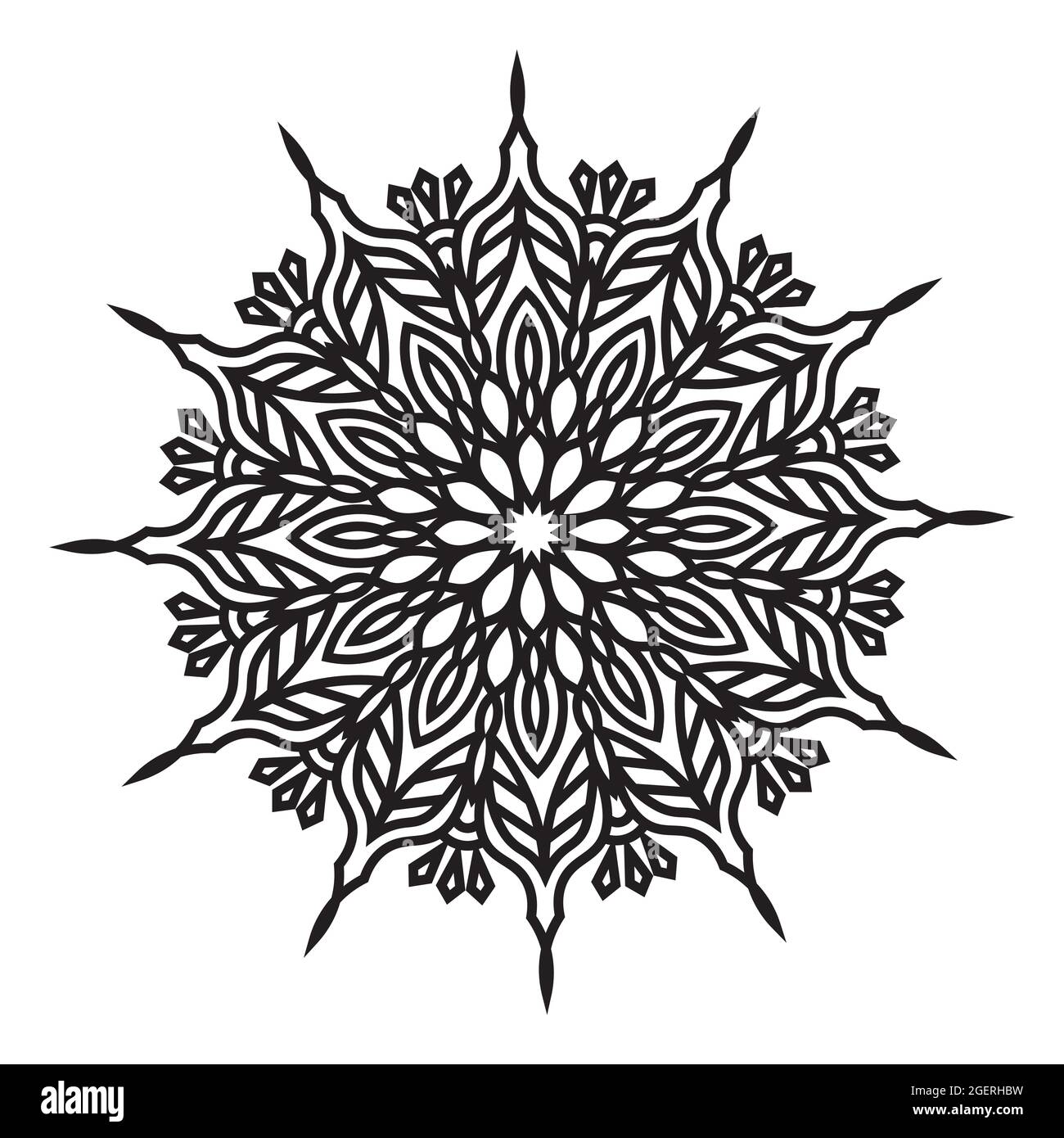 islamisch elegant rund abstrakt isoliert Hintergrund Design Mandala Blumenmuster Grafik für Stoff drucken Kunstwerk Stock Vektor