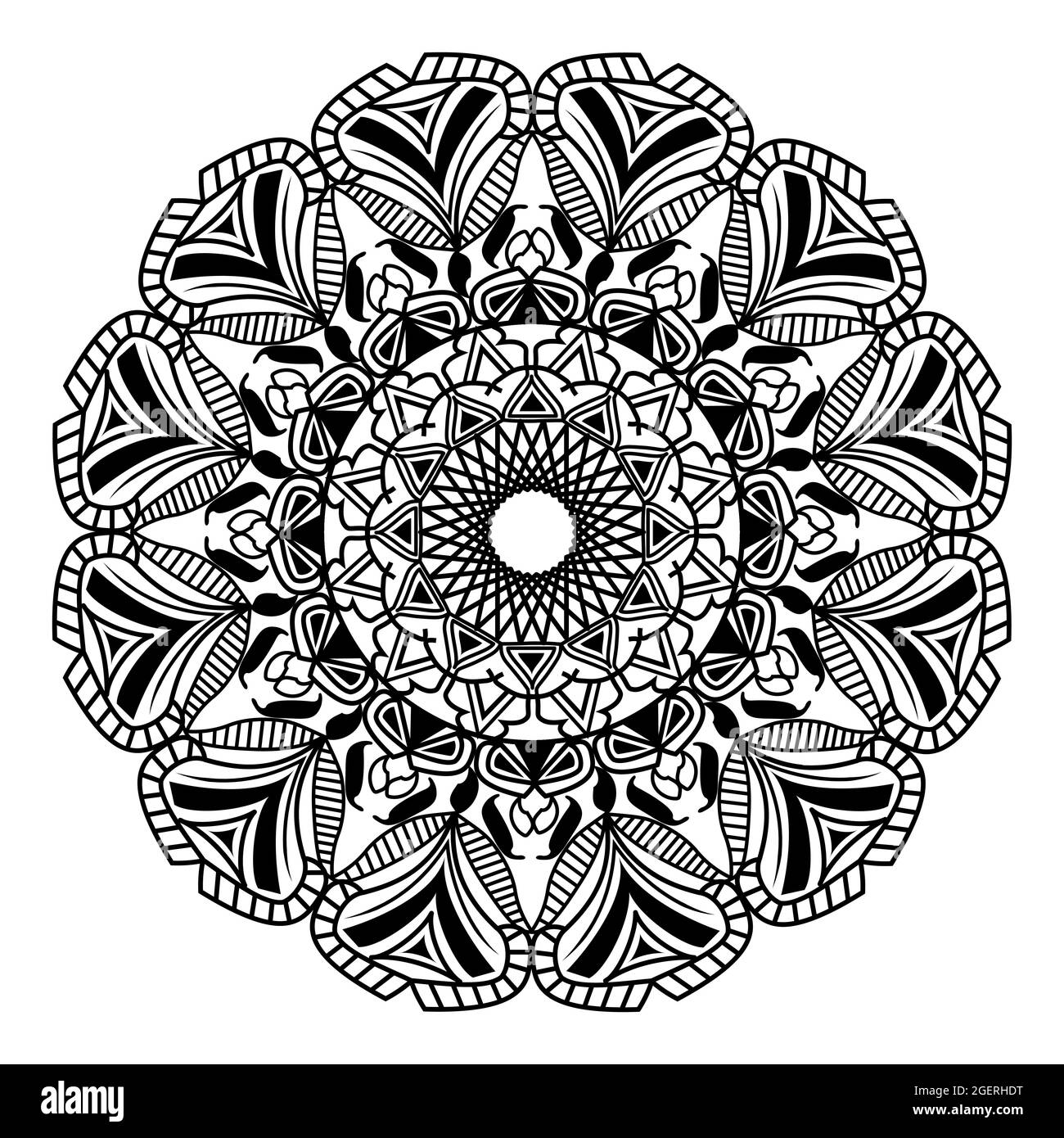 islamisch elegant rund abstrakt isoliert Hintergrund Design Mandala Blumenmuster Grafik für Stoff drucken Kunstwerk Stock Vektor