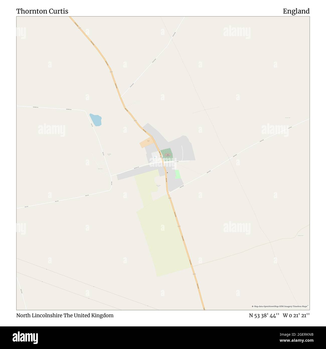 Thornton Curtis, North Lincolnshire, Großbritannien, England, N 53 38' 44'', W 0 21' 21'', map, Timeless Map veröffentlicht im Jahr 2021. Reisende, Entdecker und Abenteurer wie Florence Nightingale, David Livingstone, Ernest Shackleton, Lewis and Clark und Sherlock Holmes haben sich bei der Planung von Reisen zu den entlegensten Ecken der Welt auf Karten verlassen.Timeless Maps kartiert die meisten Orte auf der Welt und zeigt die Verwirklichung großer Träume Stockfoto