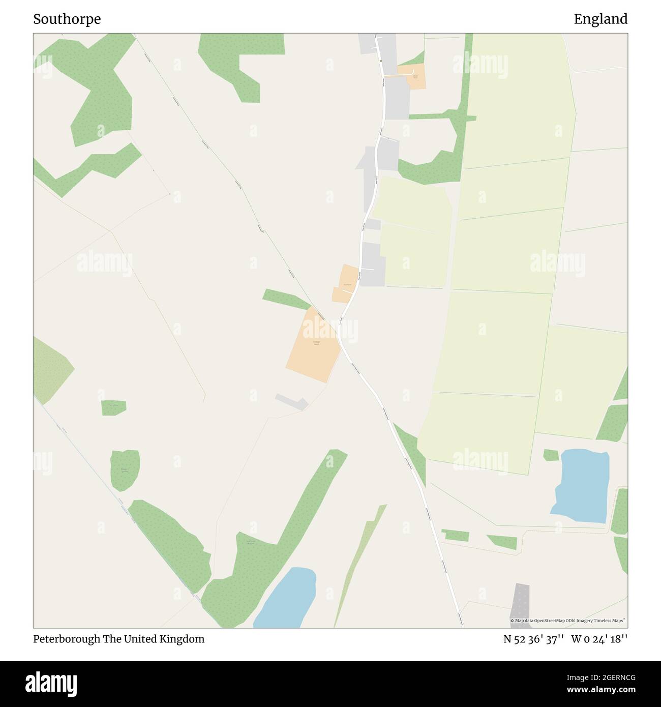 Southorpe, Peterborough, Großbritannien, England, N 52 36' 37'', W 0 24' 18'', map, Timeless Map veröffentlicht im Jahr 2021. Reisende, Entdecker und Abenteurer wie Florence Nightingale, David Livingstone, Ernest Shackleton, Lewis and Clark und Sherlock Holmes haben sich bei der Planung von Reisen zu den entlegensten Ecken der Welt auf Karten verlassen.Timeless Maps kartiert die meisten Orte auf der Welt und zeigt die Verwirklichung großer Träume Stockfoto