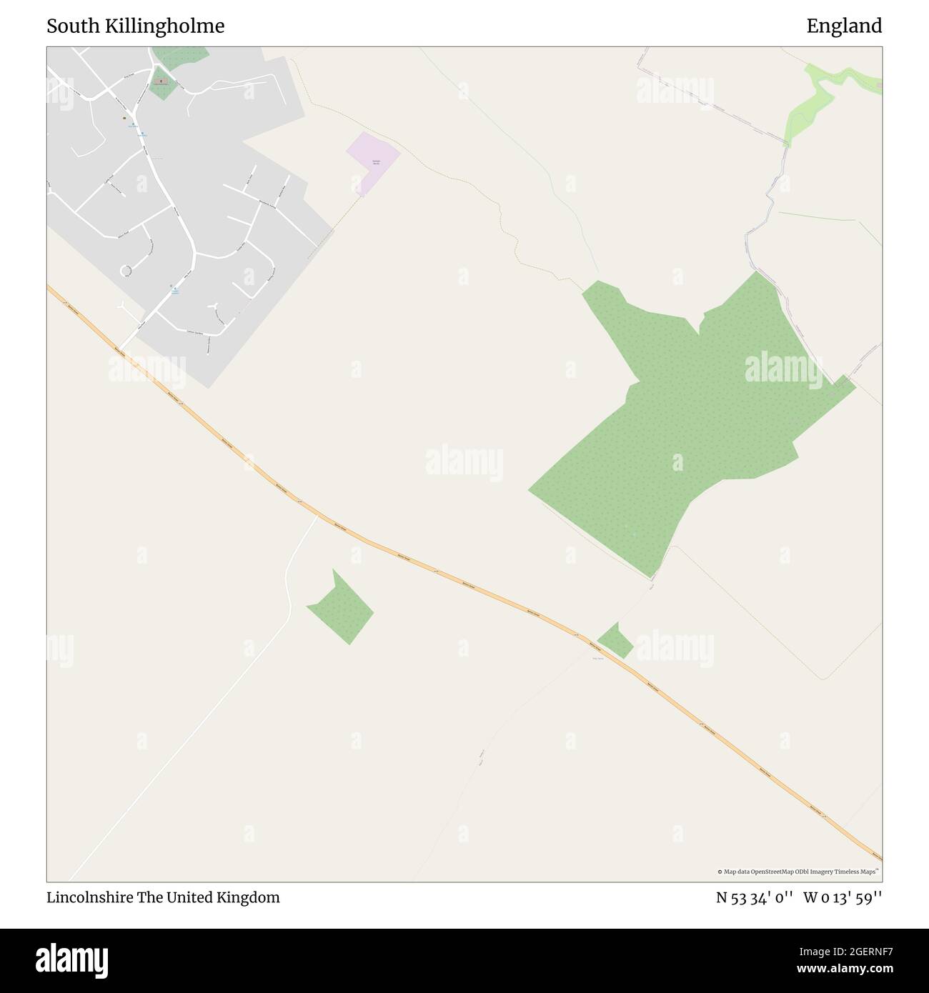 South Killingholme, Lincolnshire, Großbritannien, England, N 53 34' 0'', W 0 13' 59'', map, Timeless Map veröffentlicht im Jahr 2021. Reisende, Entdecker und Abenteurer wie Florence Nightingale, David Livingstone, Ernest Shackleton, Lewis and Clark und Sherlock Holmes haben sich bei der Planung von Reisen zu den entlegensten Ecken der Welt auf Karten verlassen.Timeless Maps kartiert die meisten Orte auf der Welt und zeigt die Verwirklichung großer Träume Stockfoto